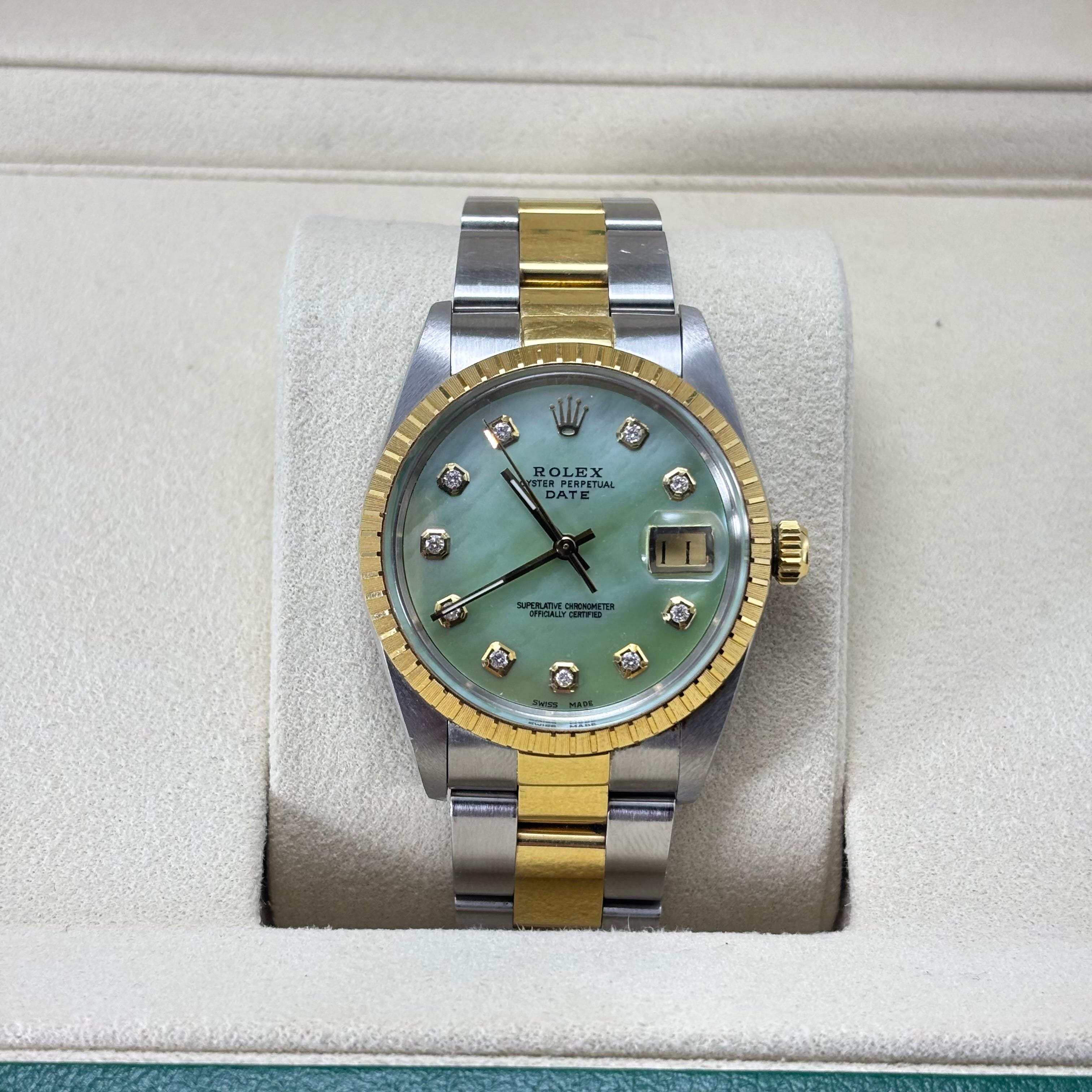 34MM ROLEX DATE 18KT TWO-TONE Ref.15053