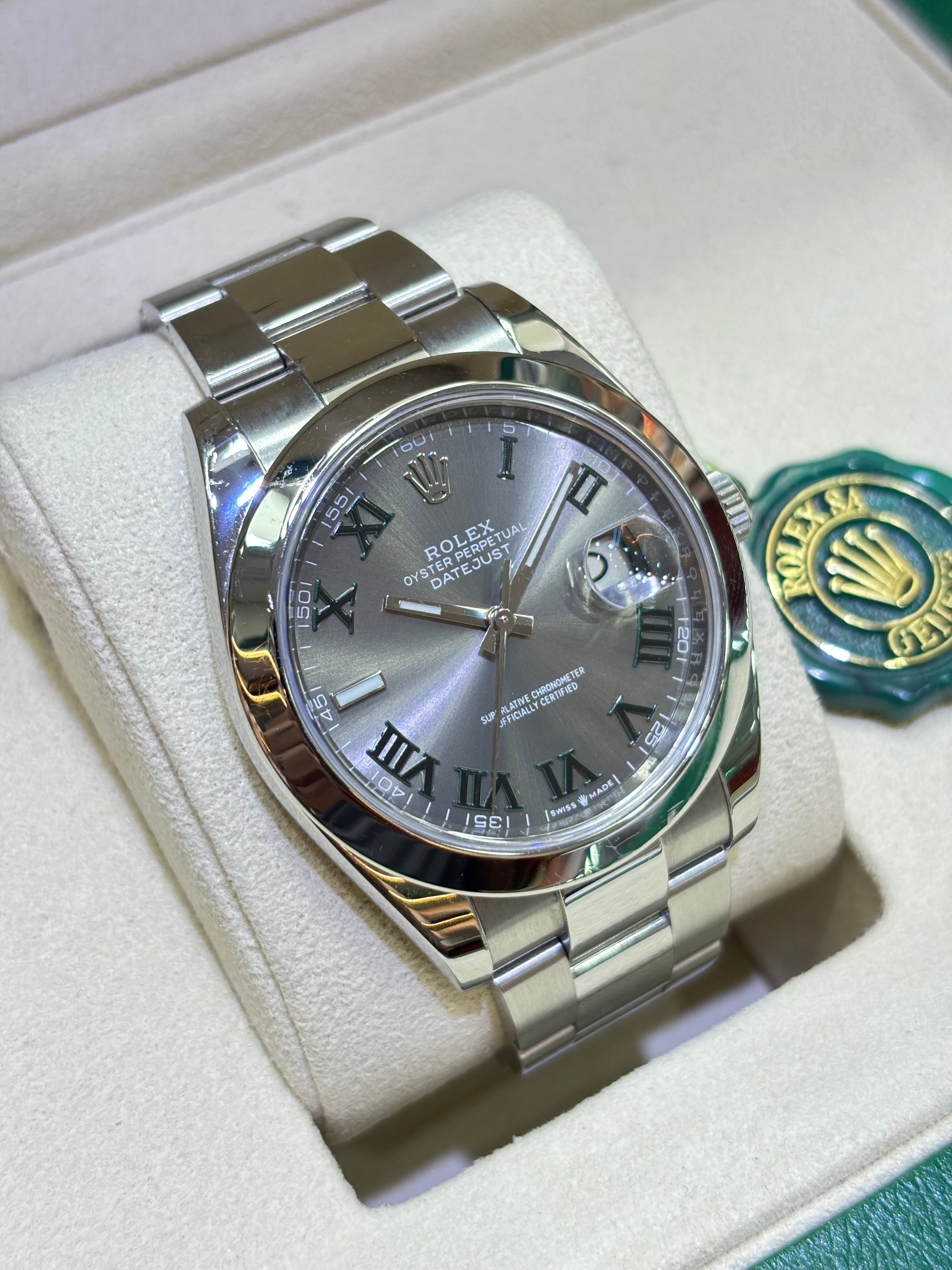 41MM DATEJUST WIMBLEDON DIAL OYSTER BRACELET ref.116300