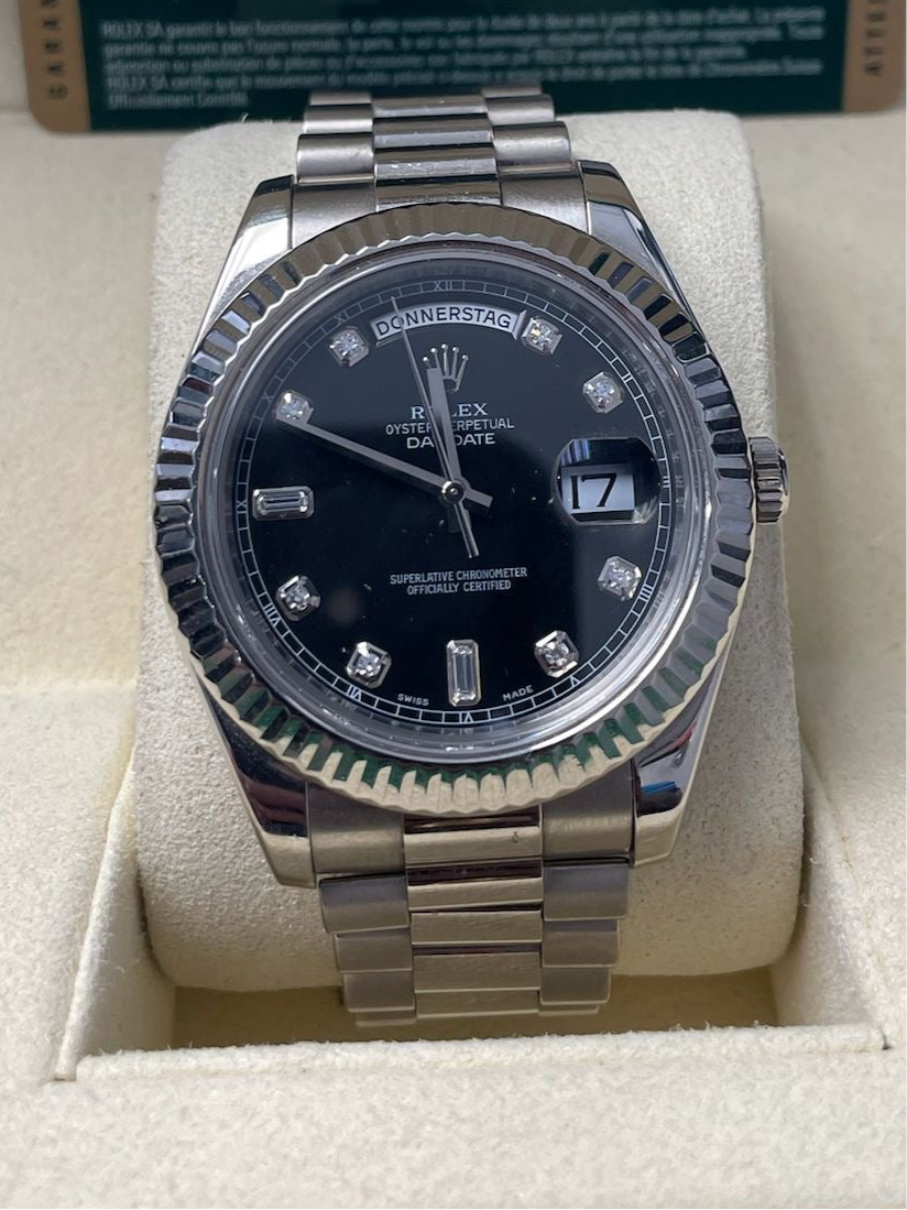 ROLEX PRESIDENTIAL WHITE GOLD / WHITE GOLD / DAY-DATE REF.218239 41MM