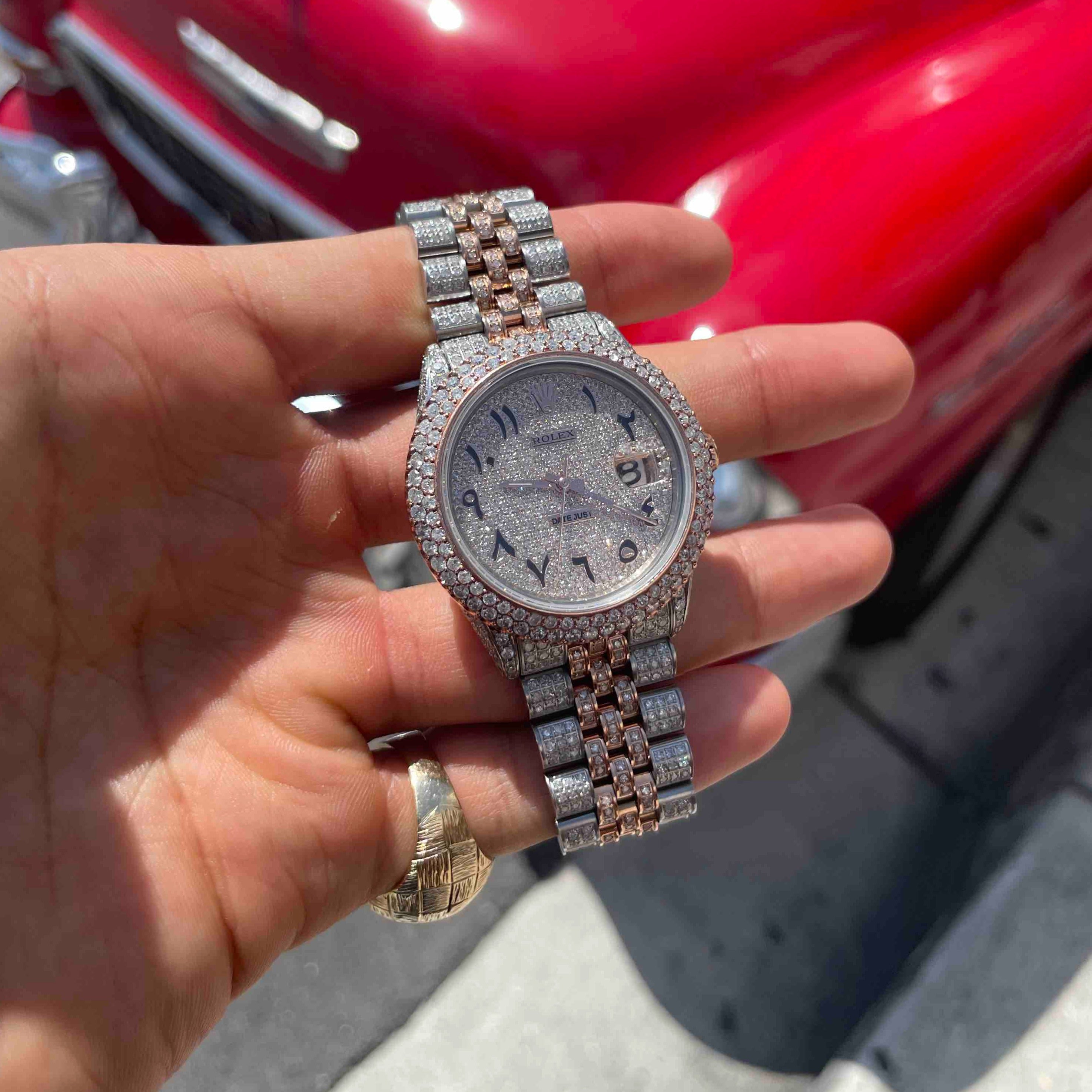 36mm Iced Out Rolex