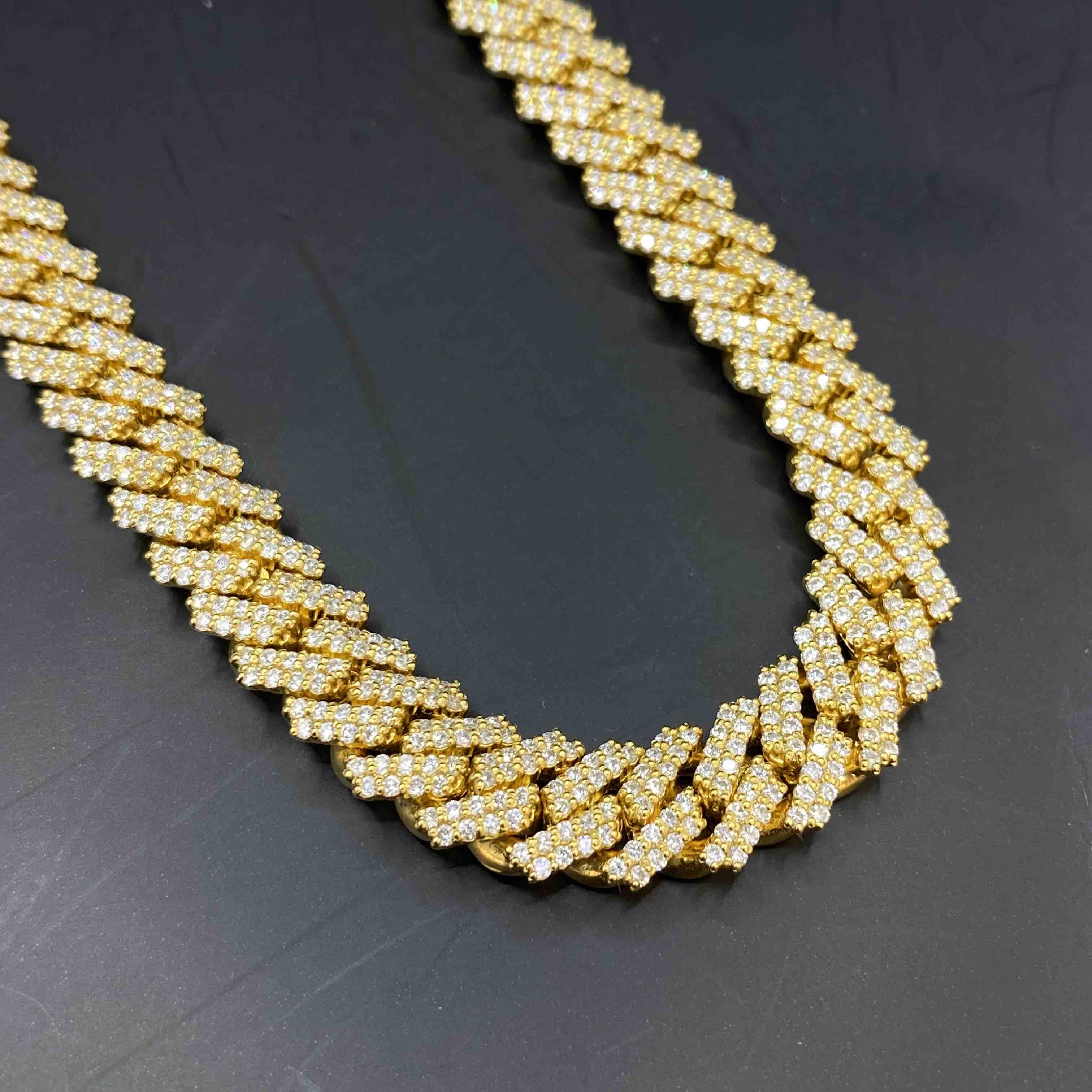 10k VVS-1 Bust Down Cuban Link | REAL CVD | 20 cts | 10MM