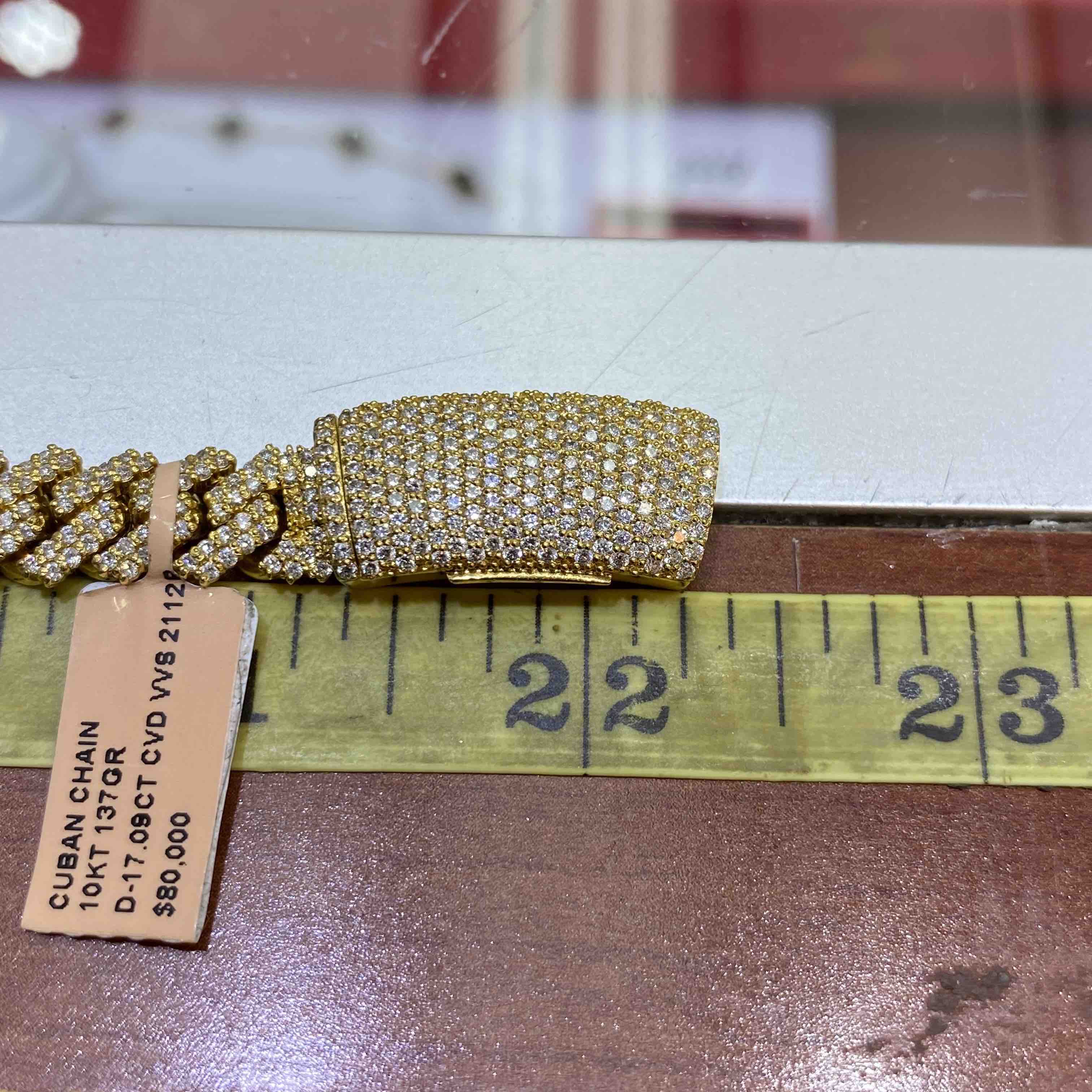 10k VVS-1 Bust Down Cuban Link | REAL CVD | 20 cts | 10MM
