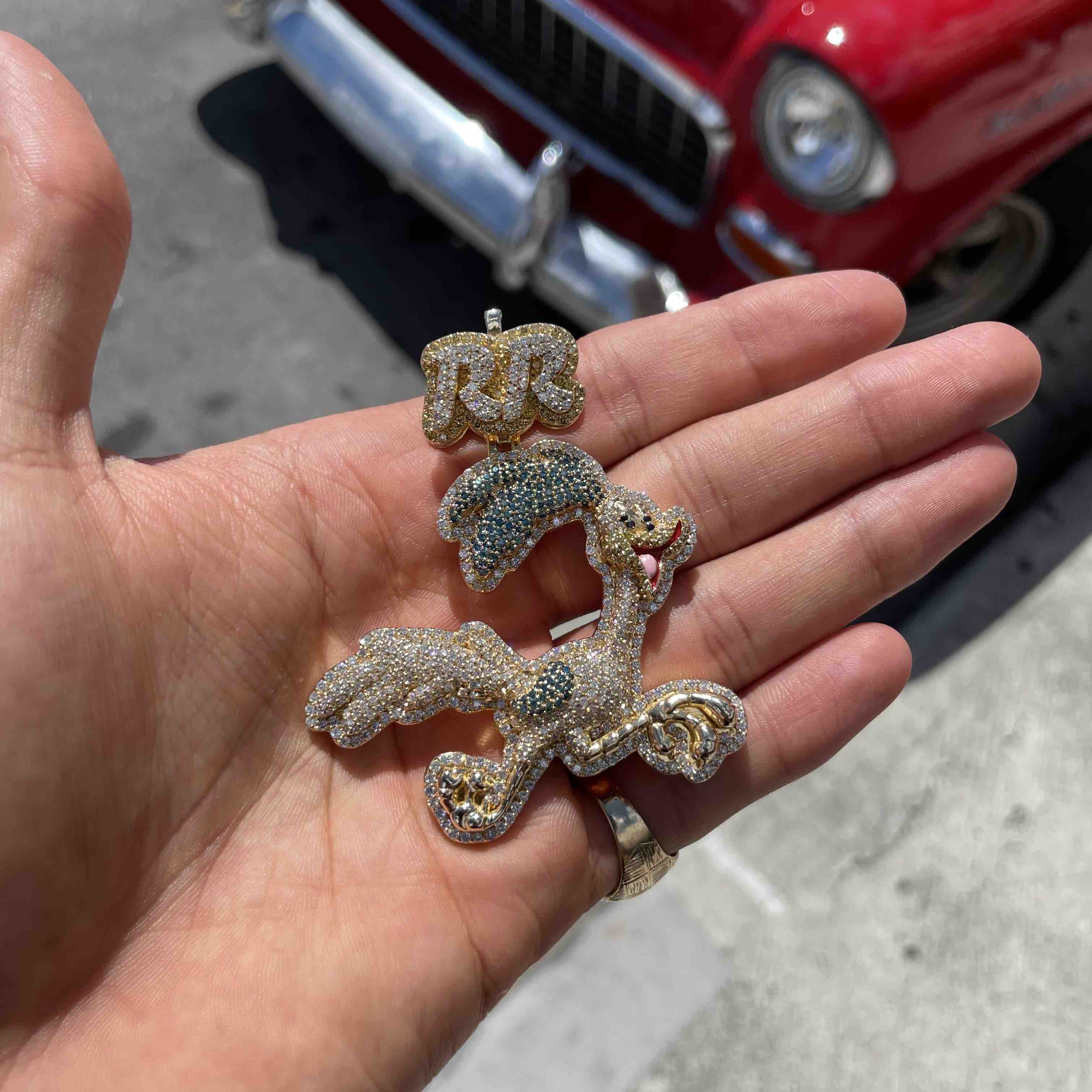 Iced Bust Down Custom Pendant