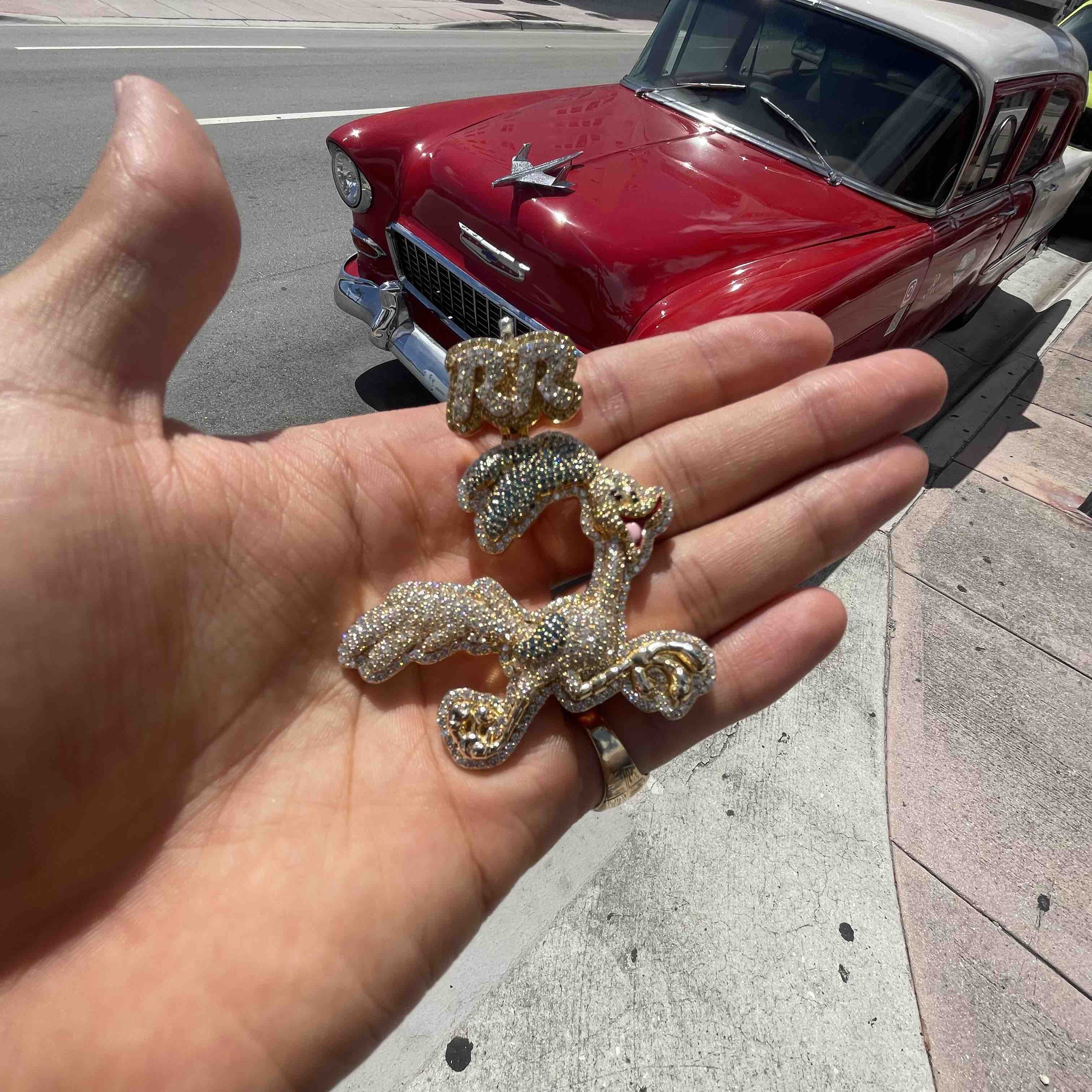 Iced Bust Down Custom Pendant