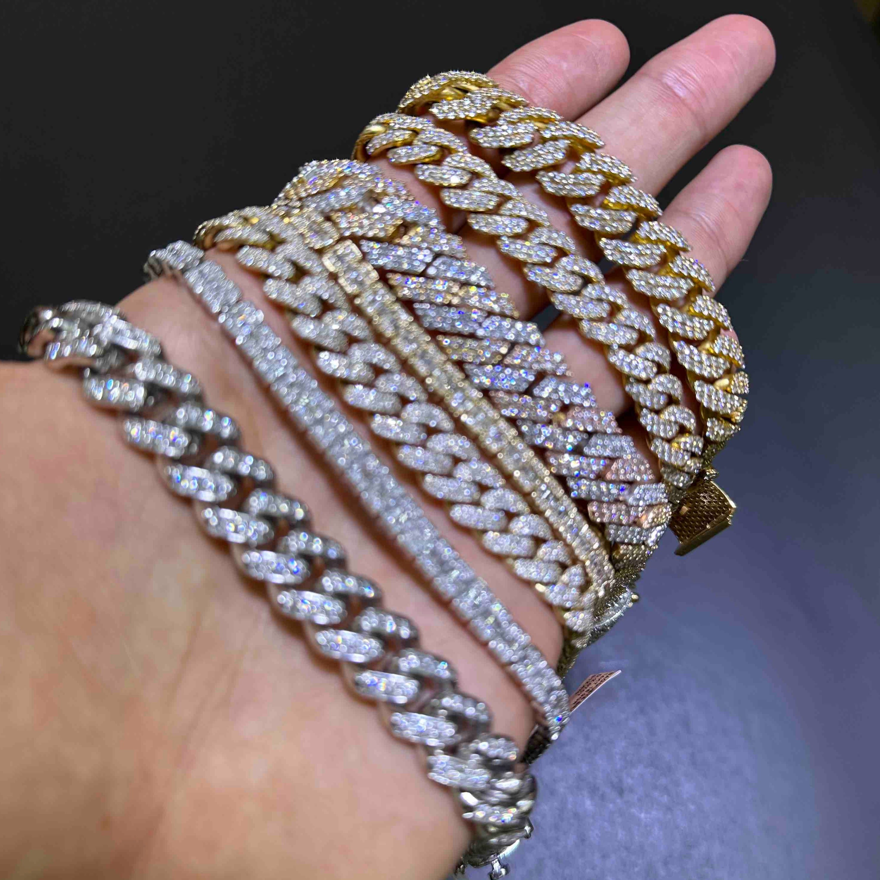 diamond baguette bracelet