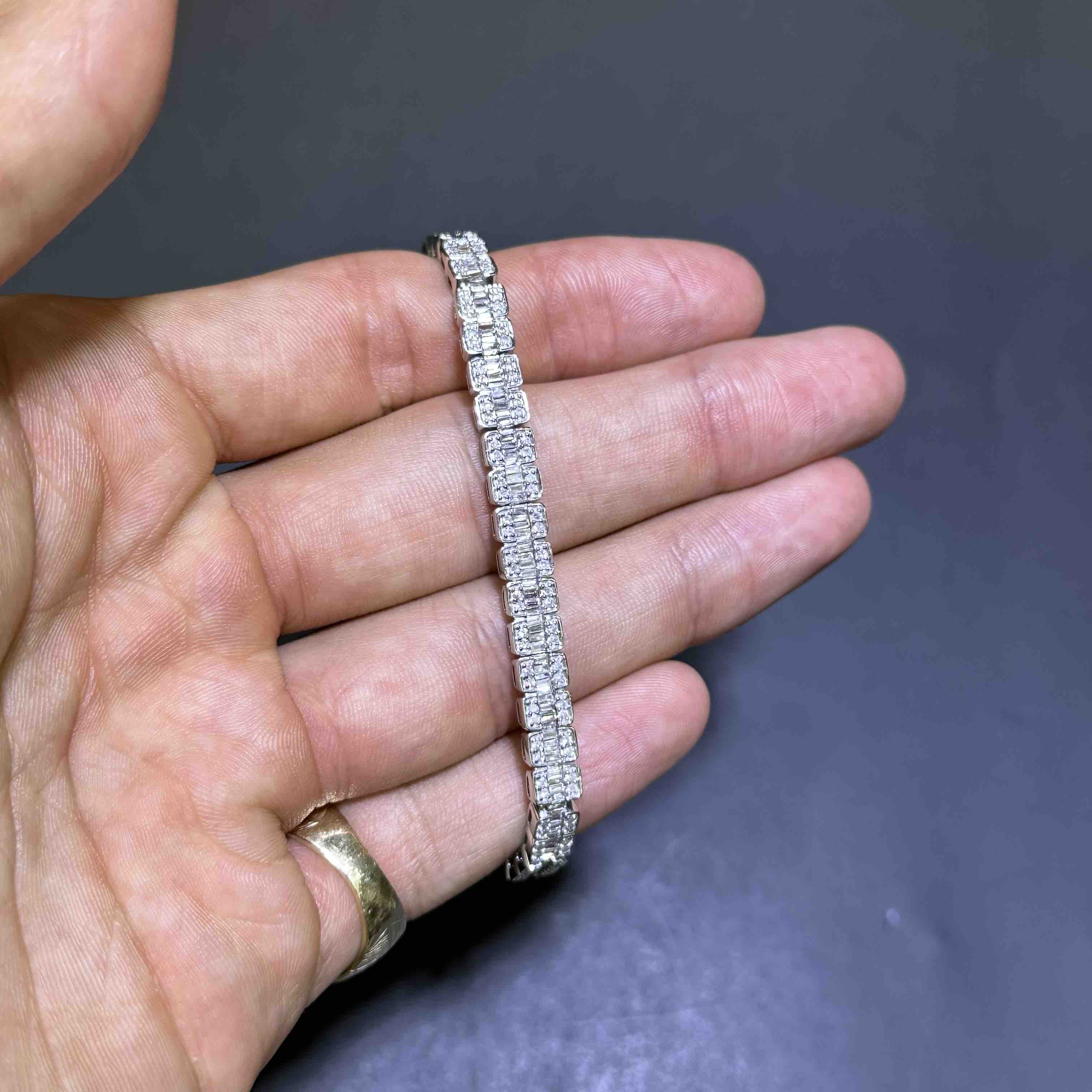 Baguette Bracelet Iced Out