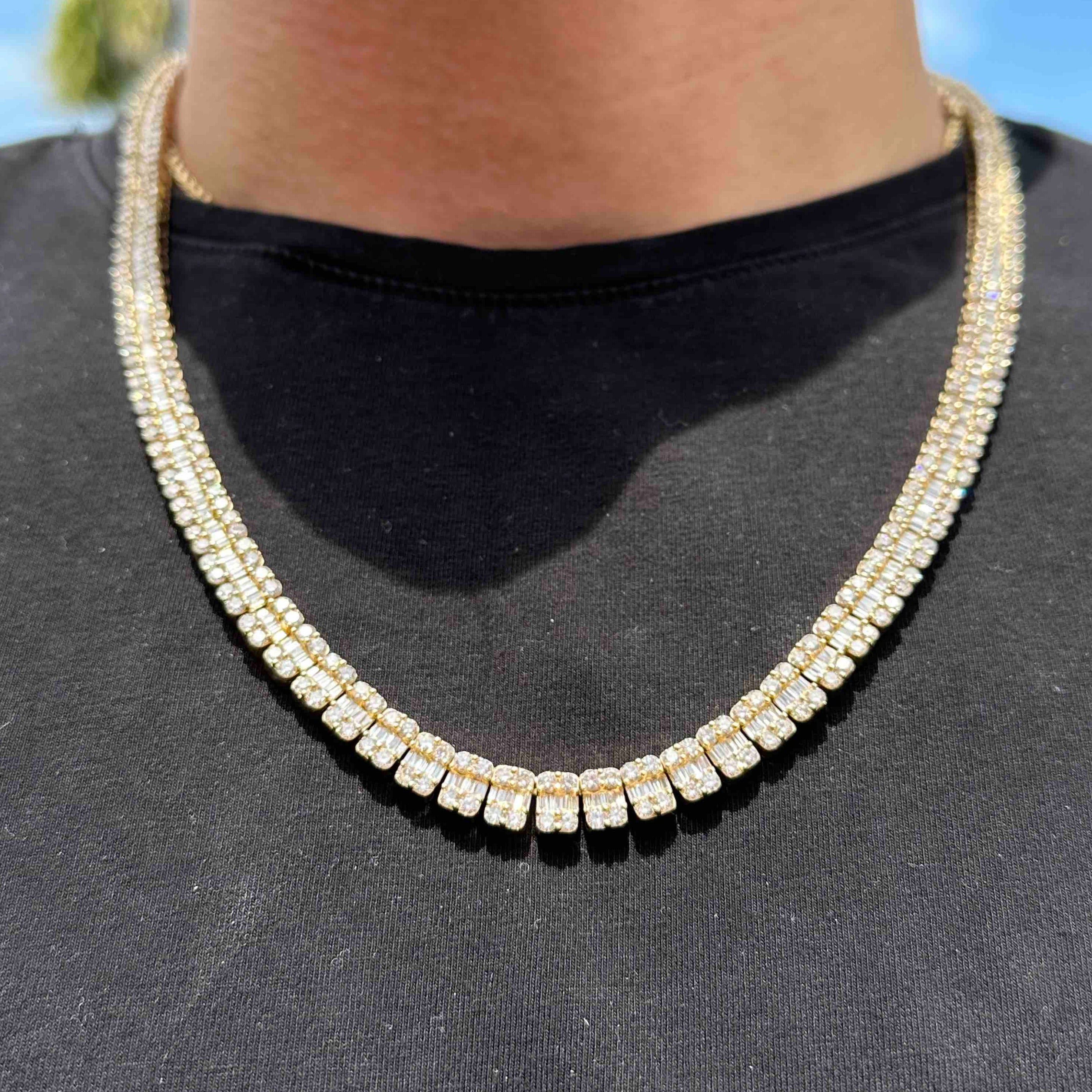BAGUETTE NATURAL DIAMOND CHAIN