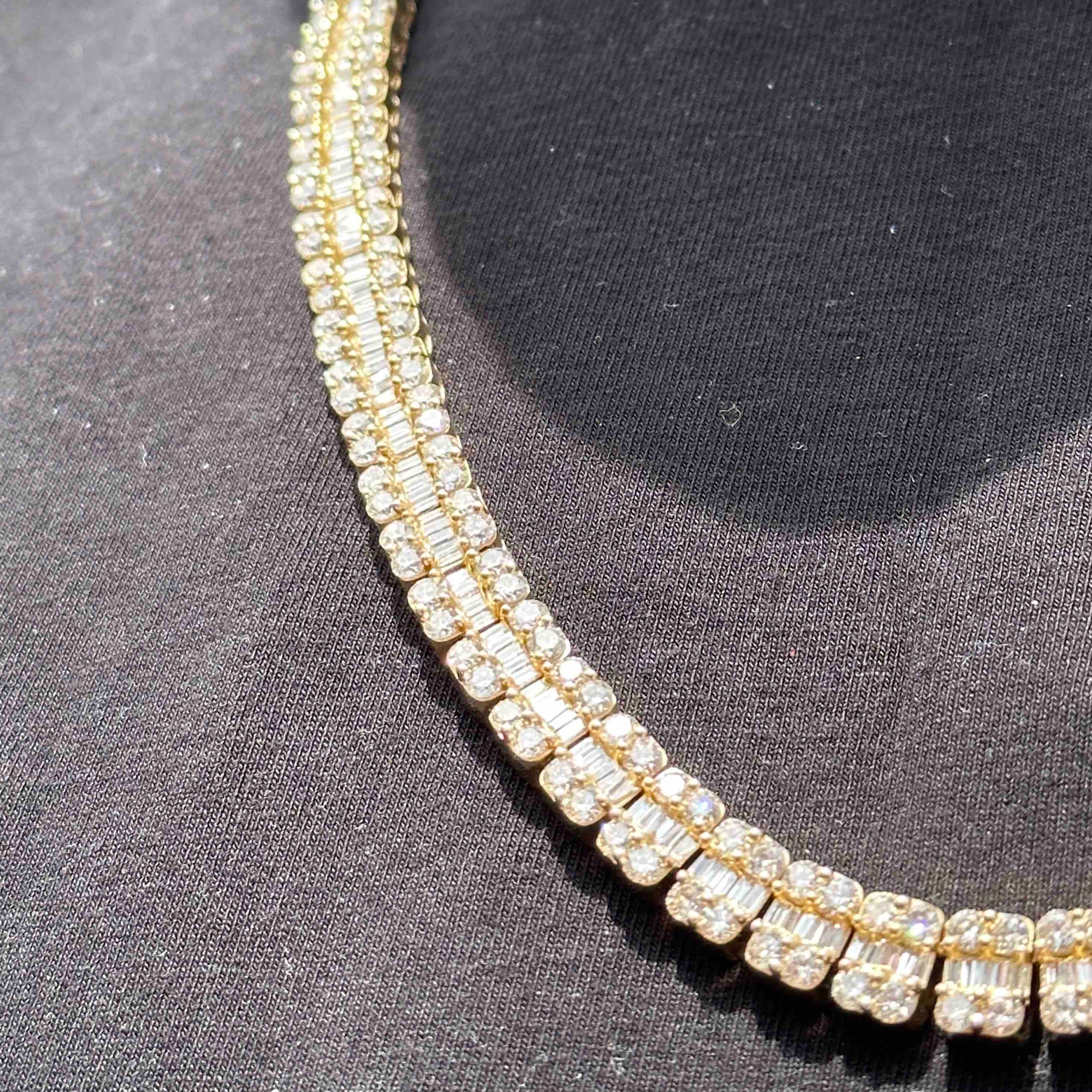 14k YELLOW GOLD BAGUETTE