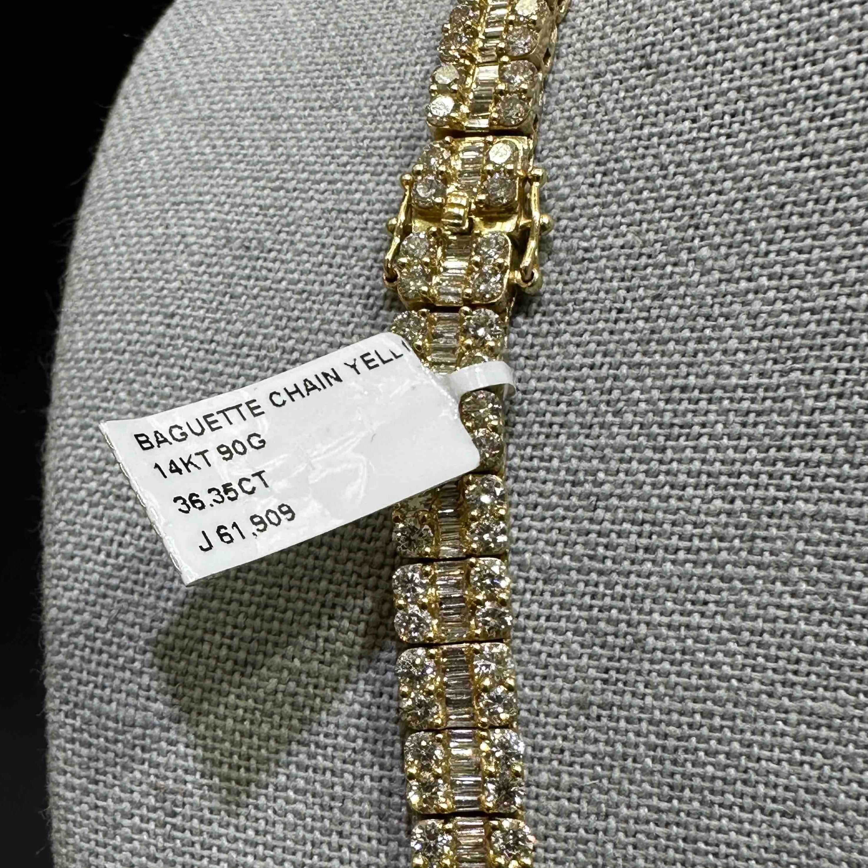 BAGUETTE NATURAL DIAMOND CHAIN