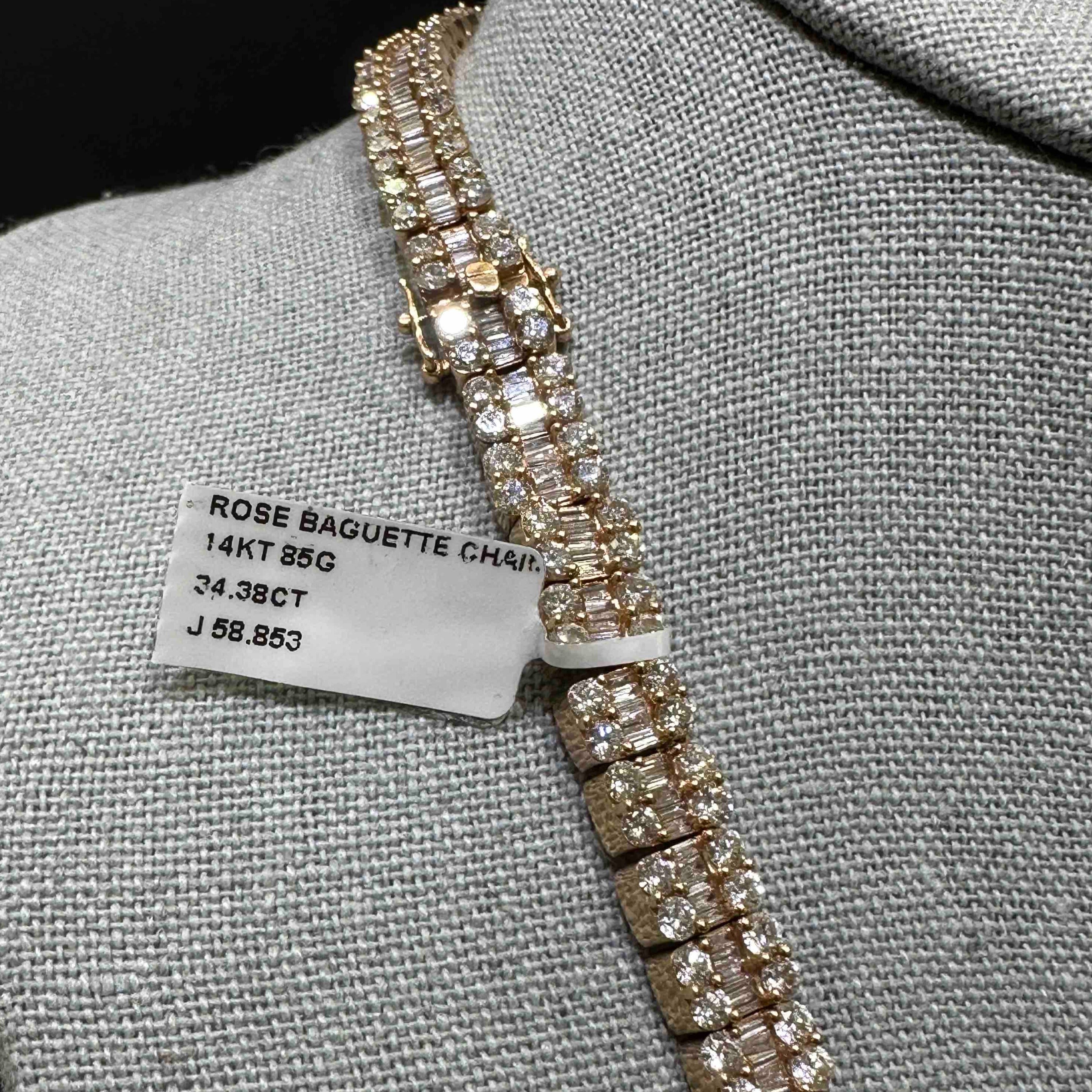35 CT VS-1 BAGUETTE CHAIN