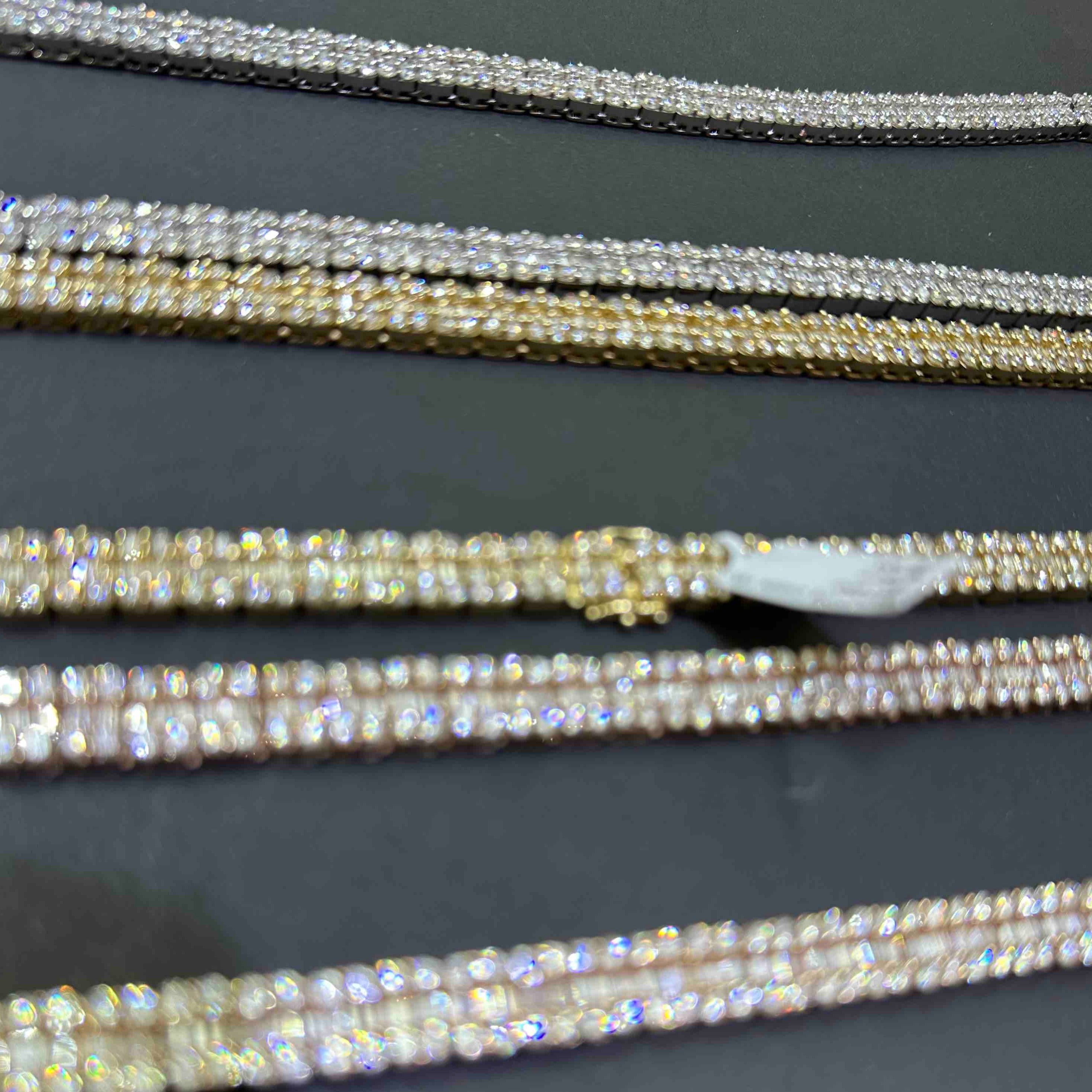 White Gold Baguette Chain
