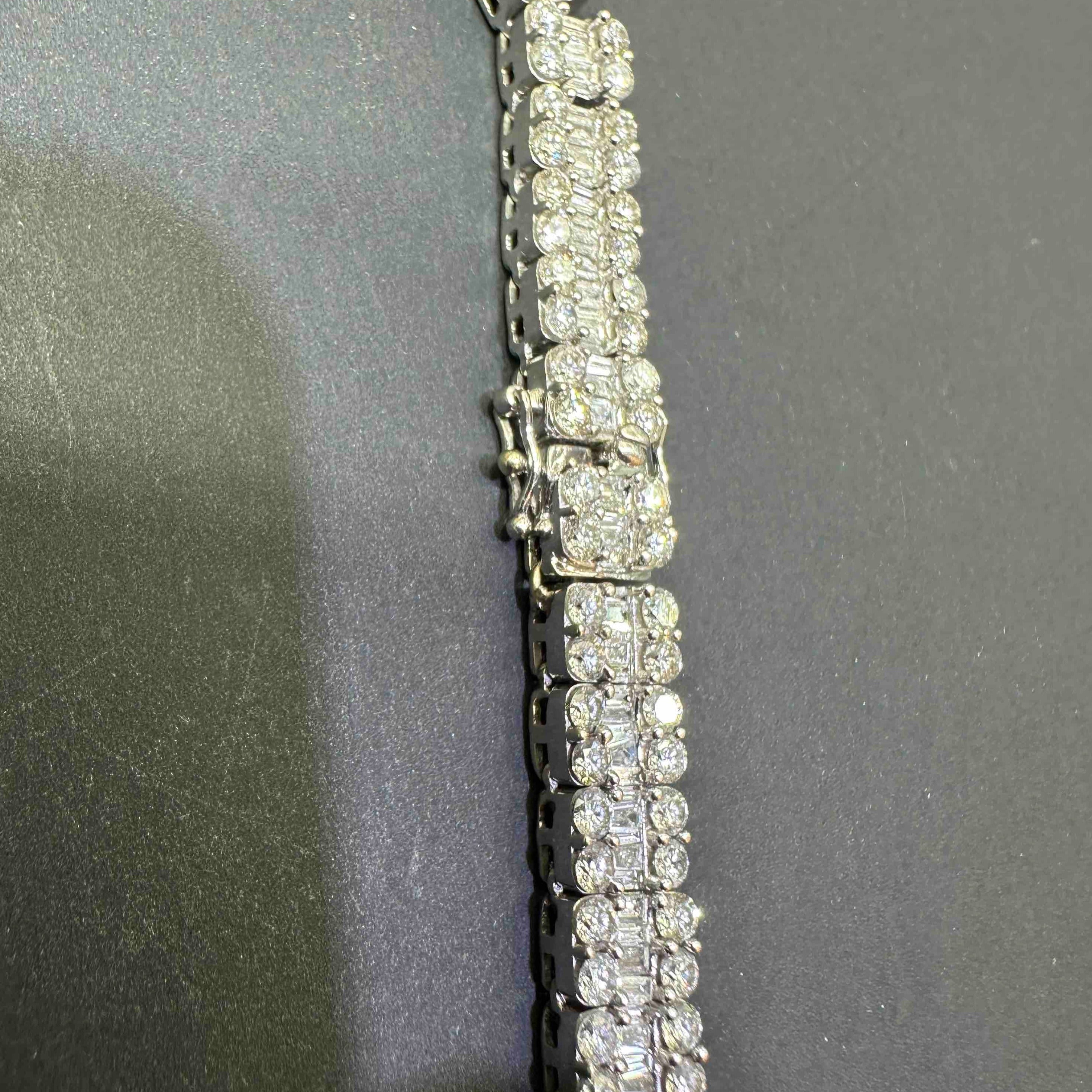 White Gold Baguette Chain
