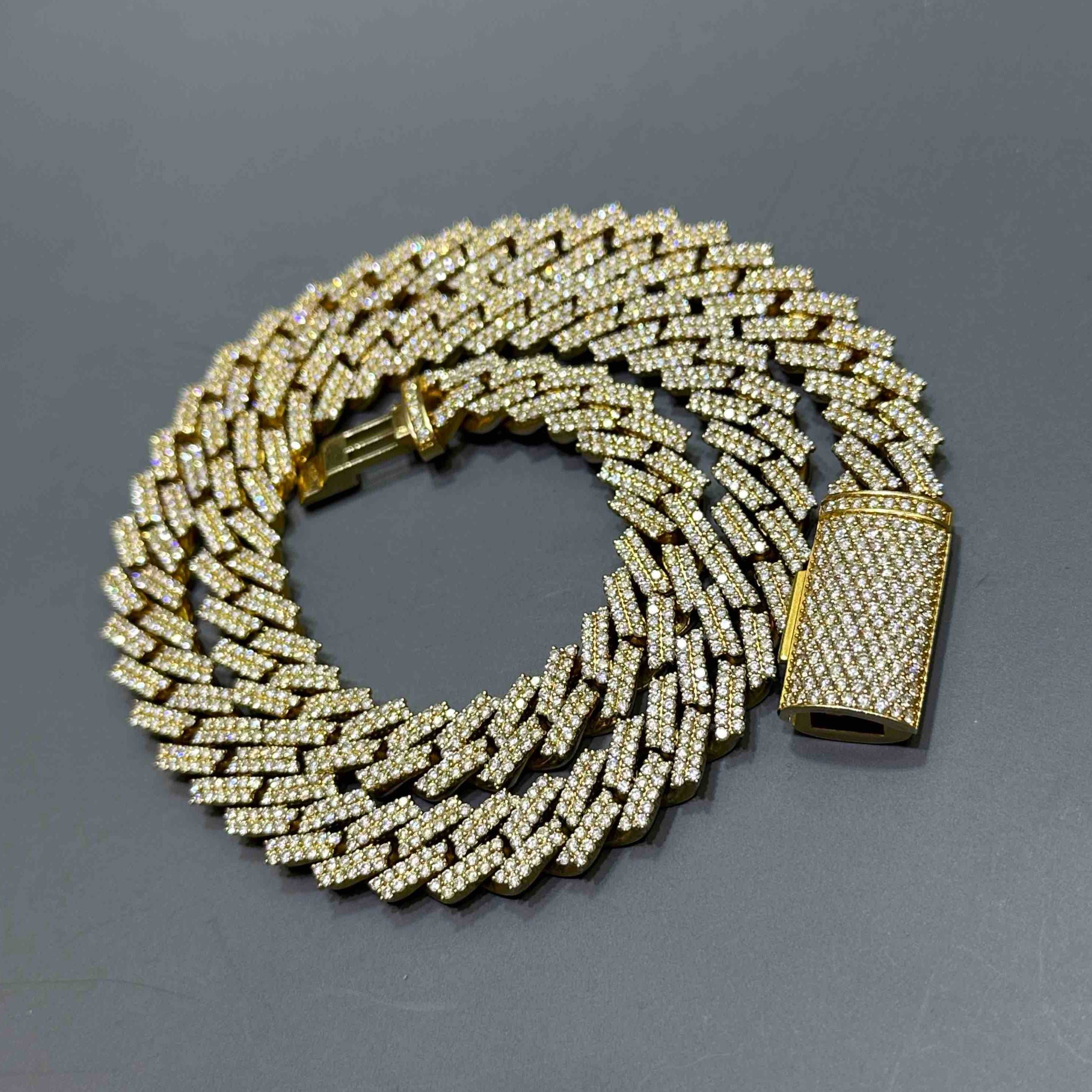 Iced Out Cuban Link w/ Prong