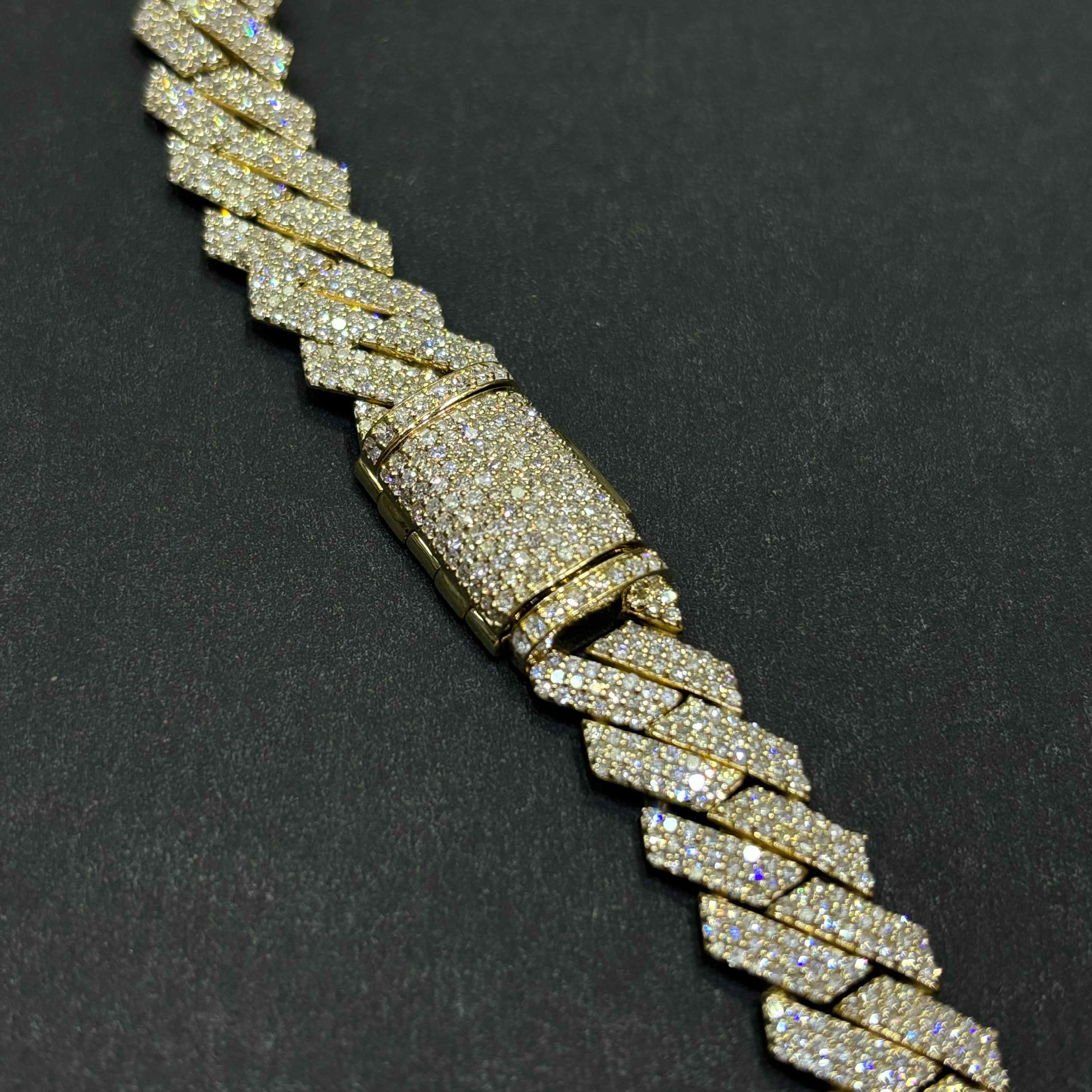 10k VVS-1 Bust Down Cuban Link | REAL CVD | YELLOW