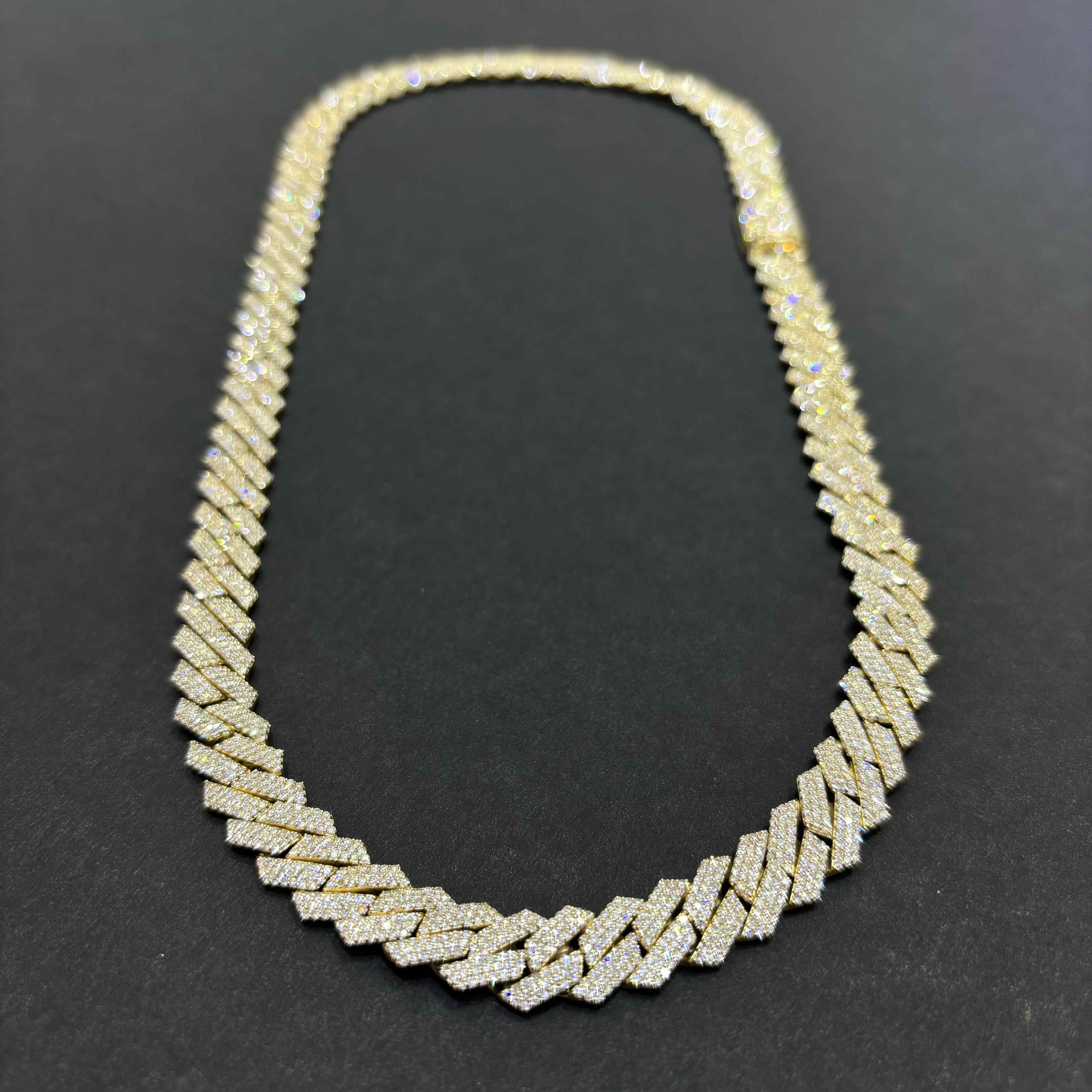 10k VVS-1 Bust Down Cuban Link | REAL CVD | YELLOW