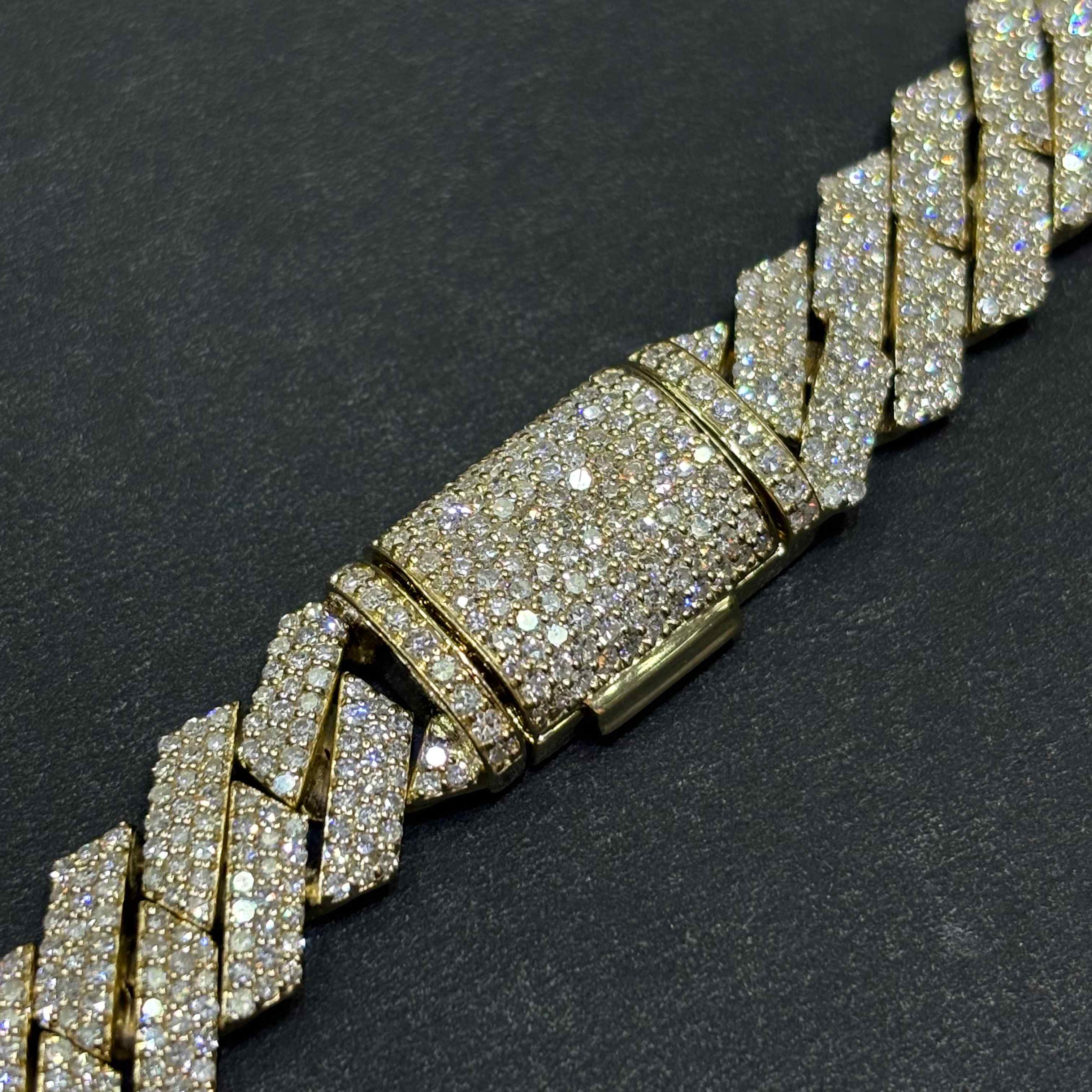 10k VVS-1 Bust Down Cuban Link | REAL CVD | YELLOW