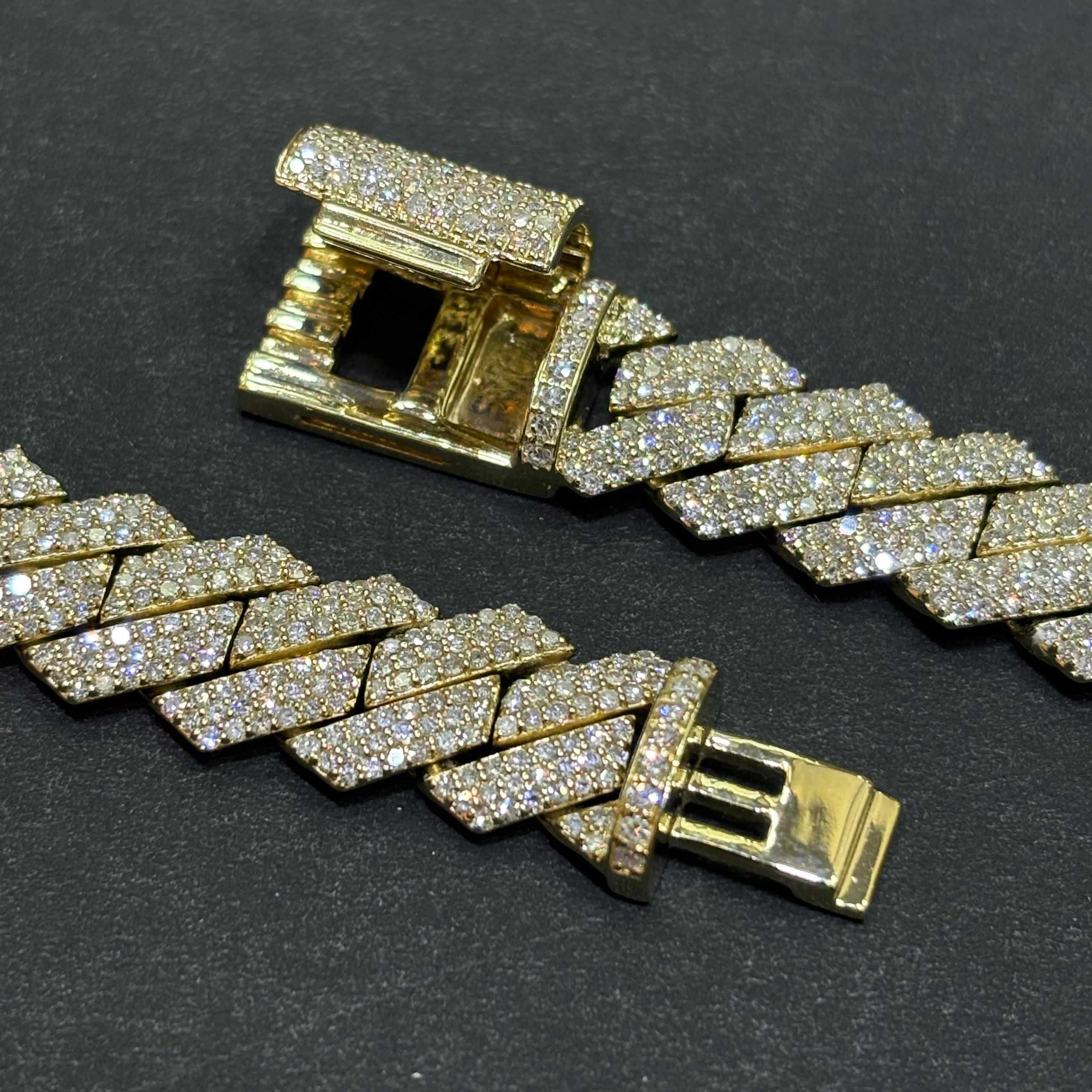 10k VVS-1 Bust Down Cuban Link | REAL CVD | YELLOW