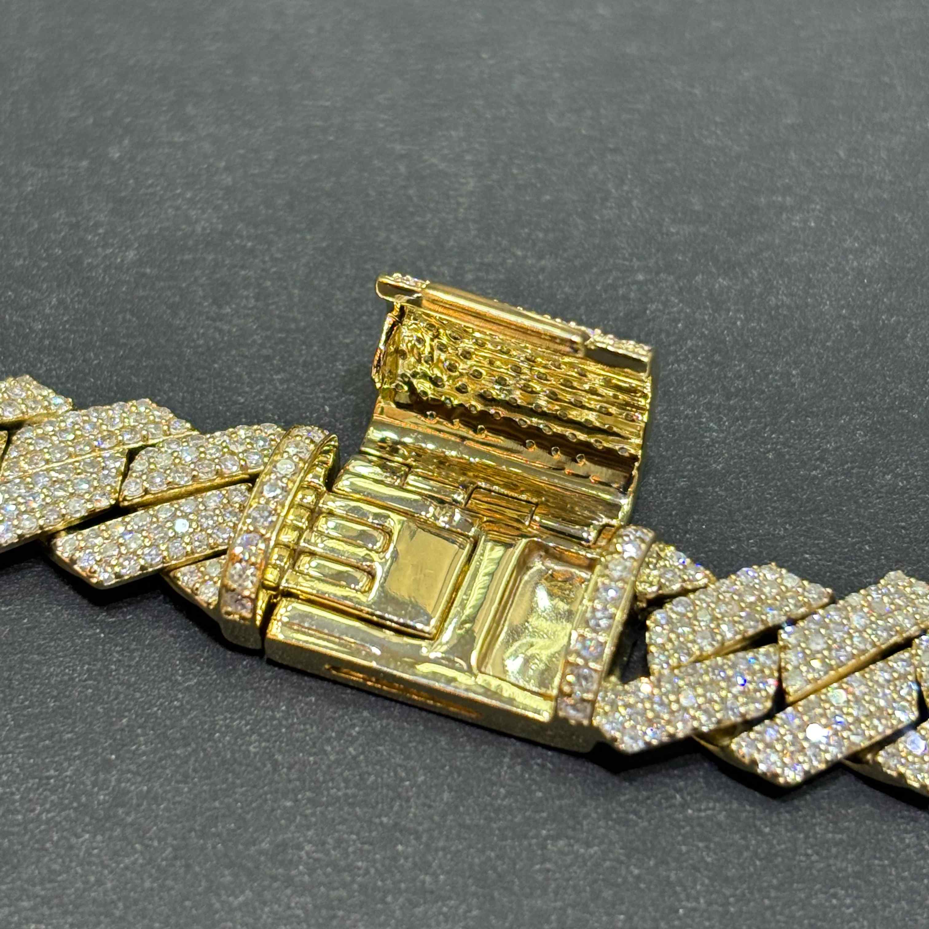 10k VVS-1 Bust Down Cuban Link | REAL CVD | YELLOW/WHITE