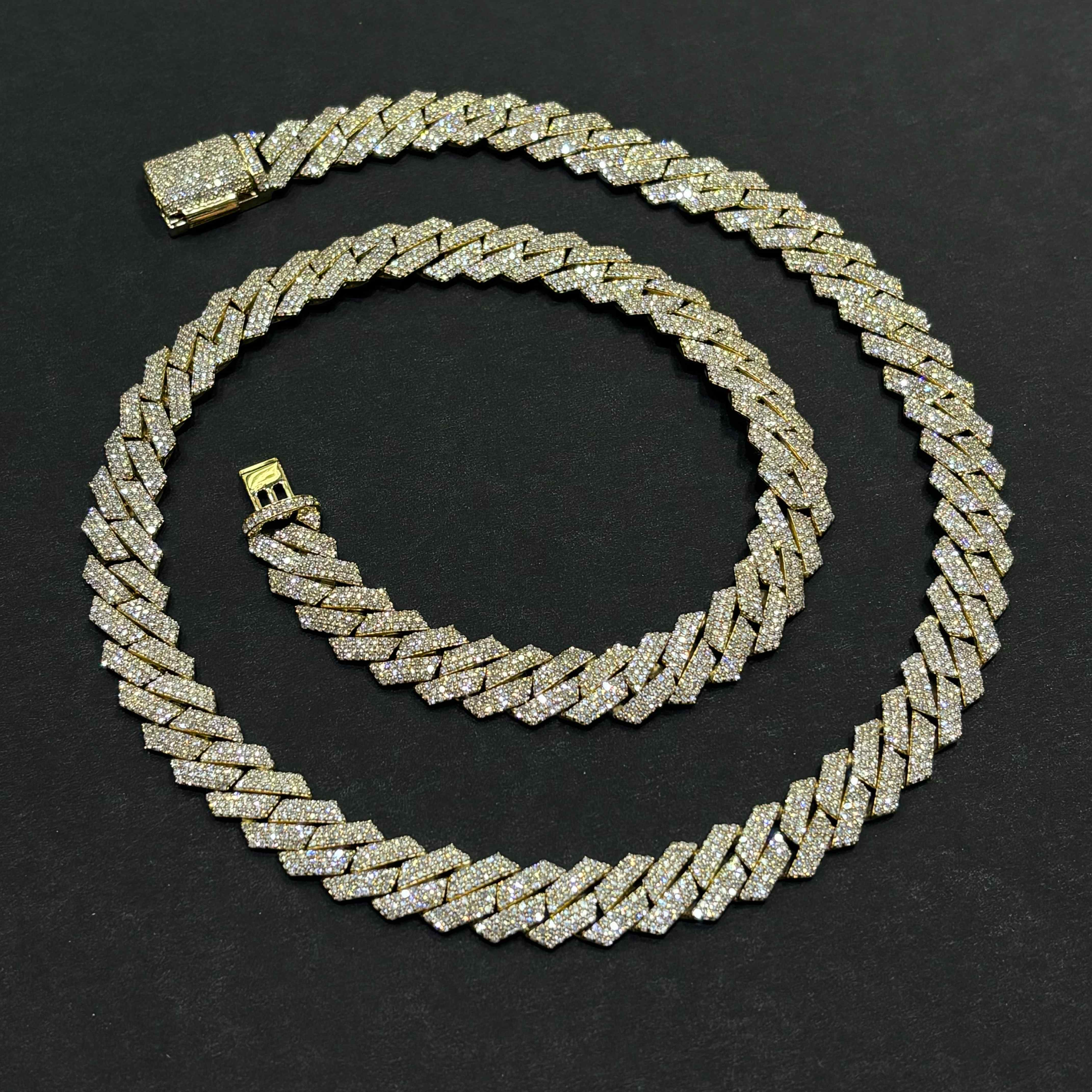 10k VVS-1 Bust Down Cuban Link | REAL CVD | YELLOW/WHITE