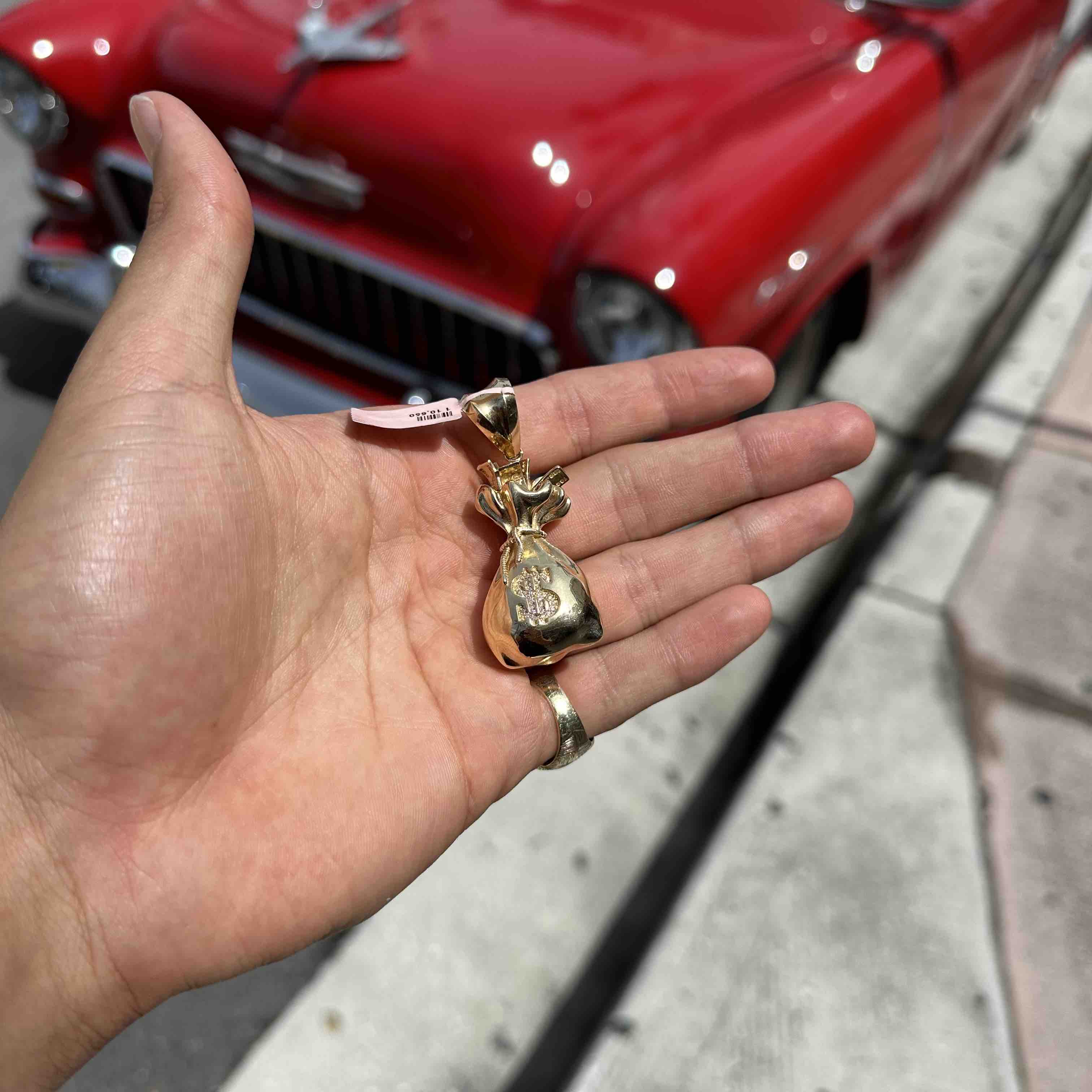 14k Vs-1 Money Bags Custom Diamond Pendant