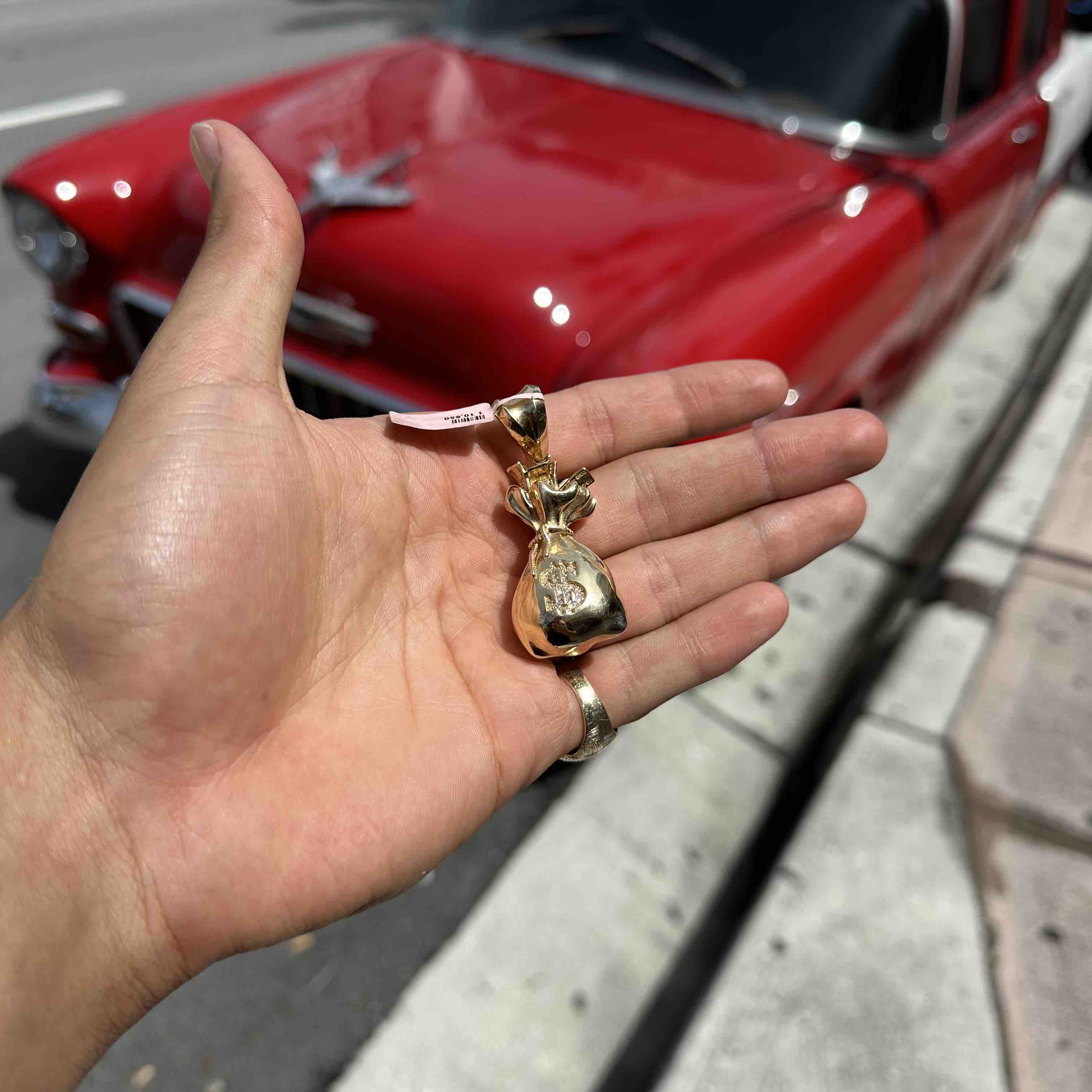 14k Vs-1 Money Bags Custom Diamond Pendant