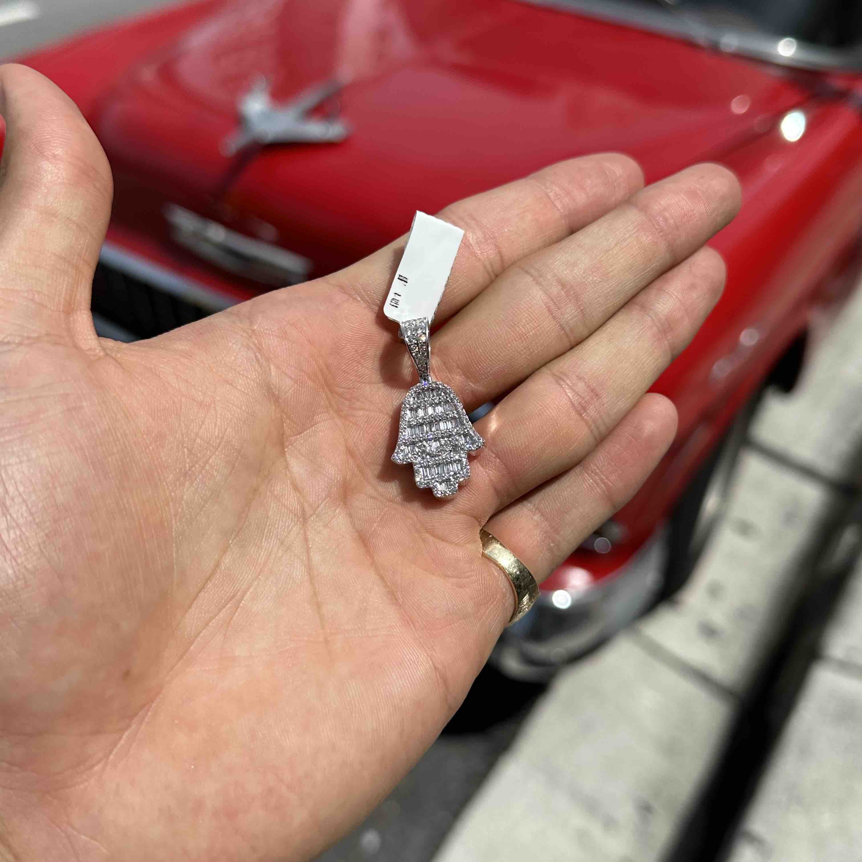 Iced Pendant  Natural Diamond