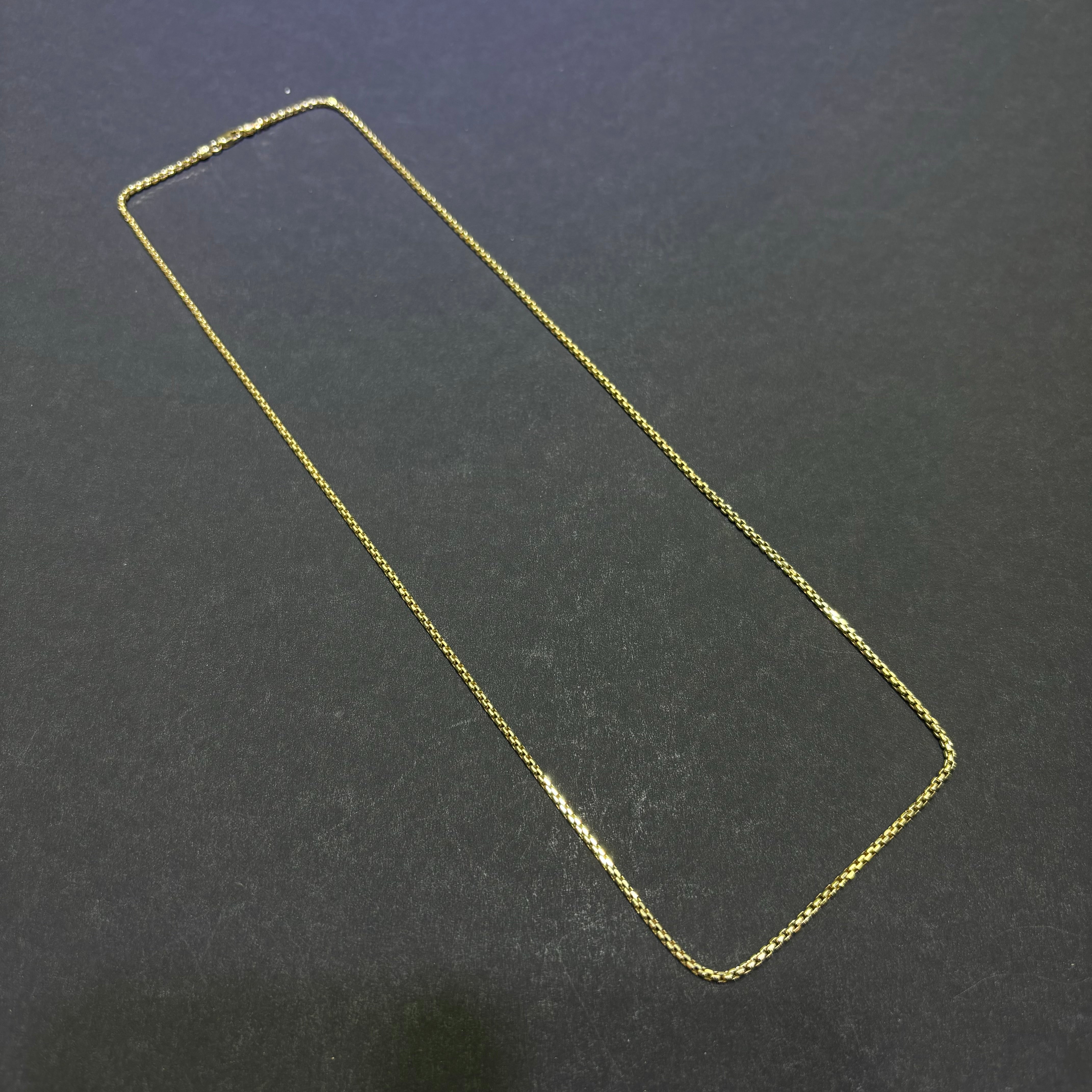 14k Micro Gold Box Link Chain (BRAND NEW) 2MM