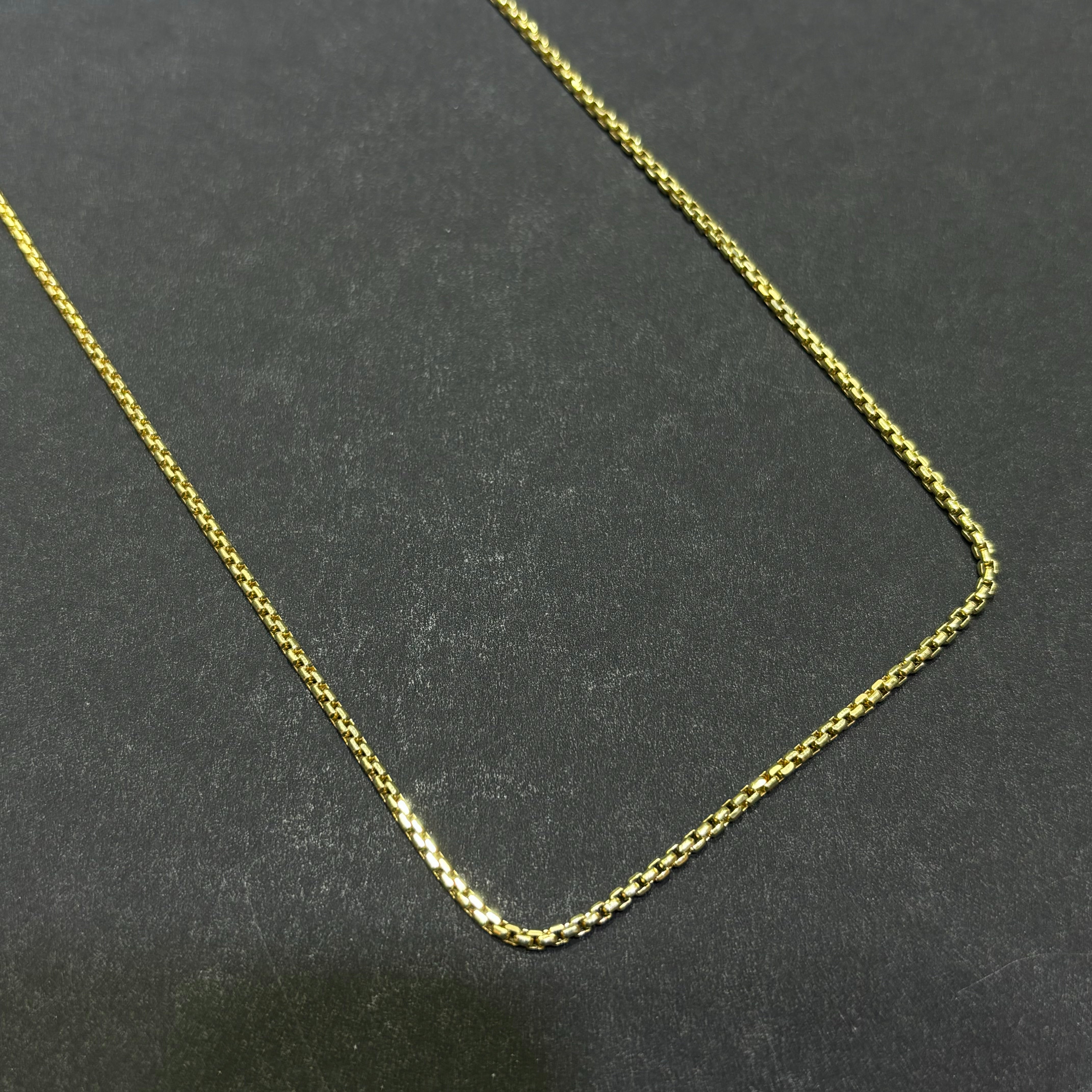 14k Micro Gold Box Link Chain (BRAND NEW) 2MM