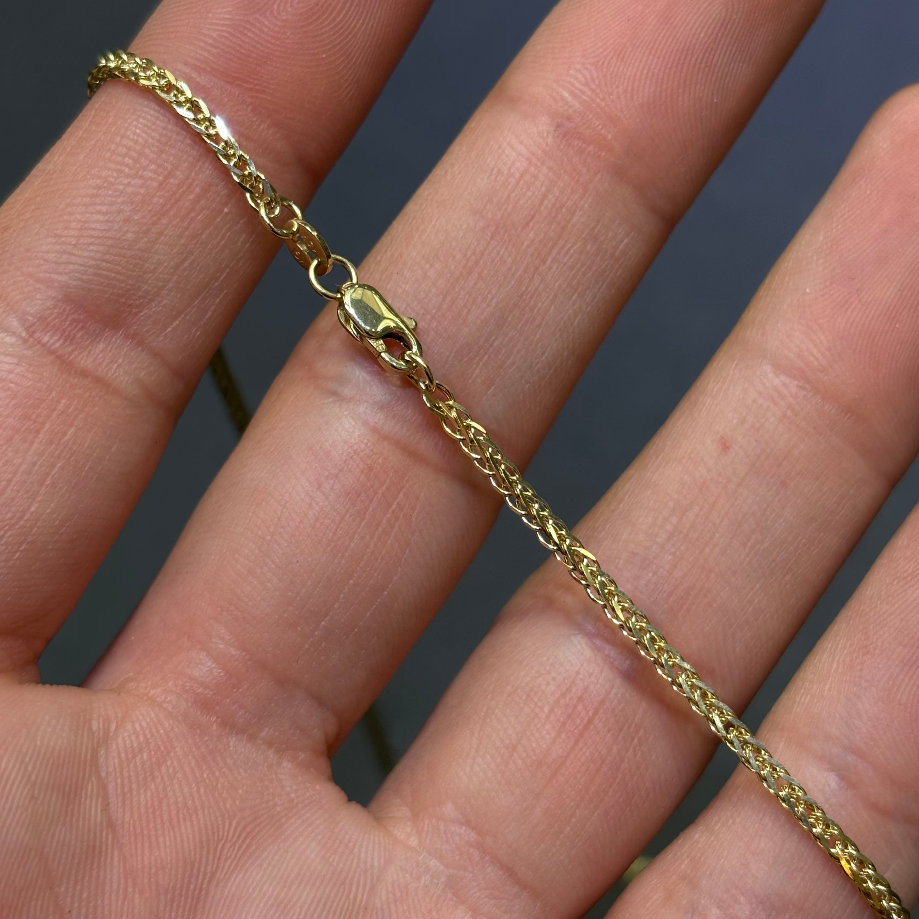 14k Gold Micro Franco Link Chain