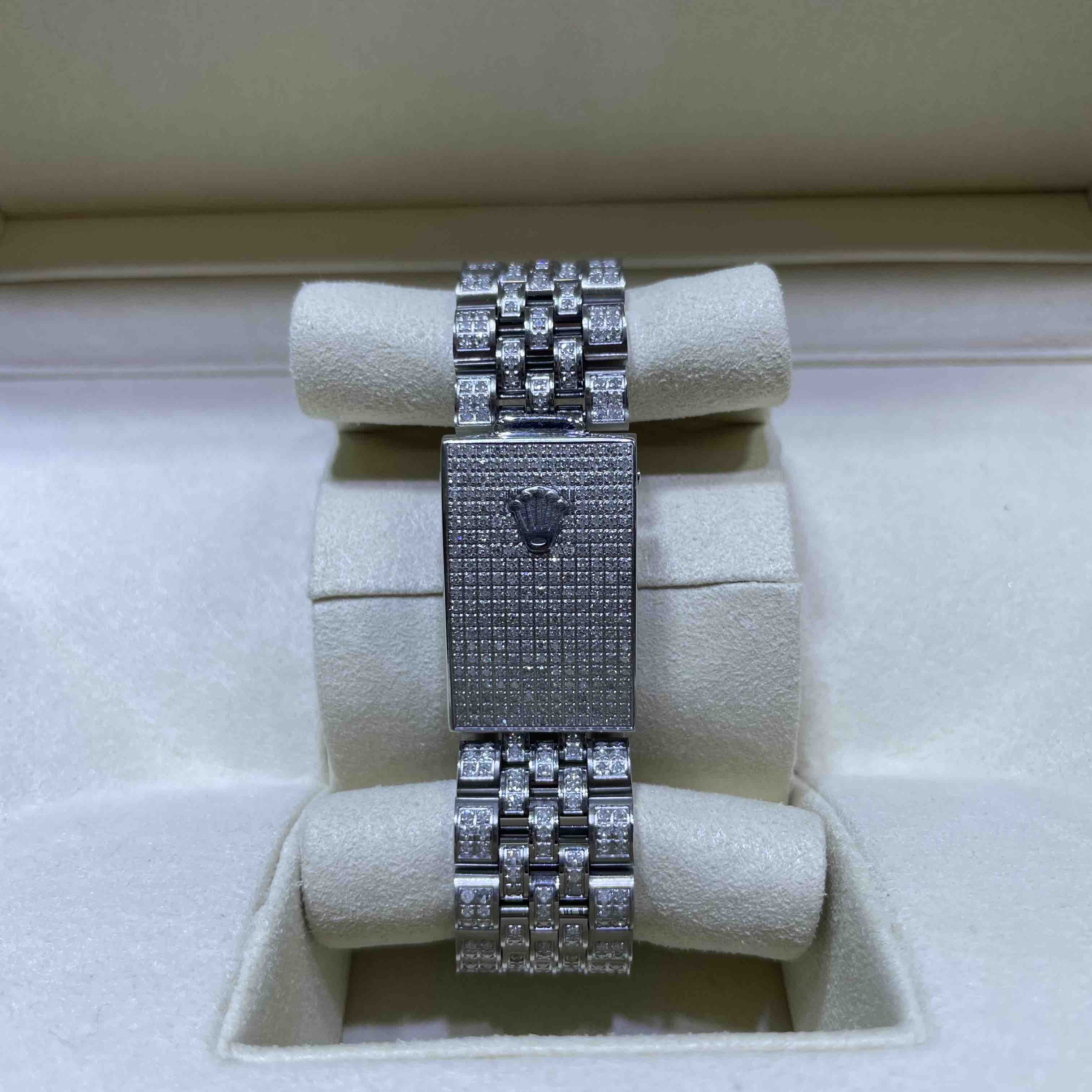 Bust Down Rolex 36mm Natural Diamond Stick Dial