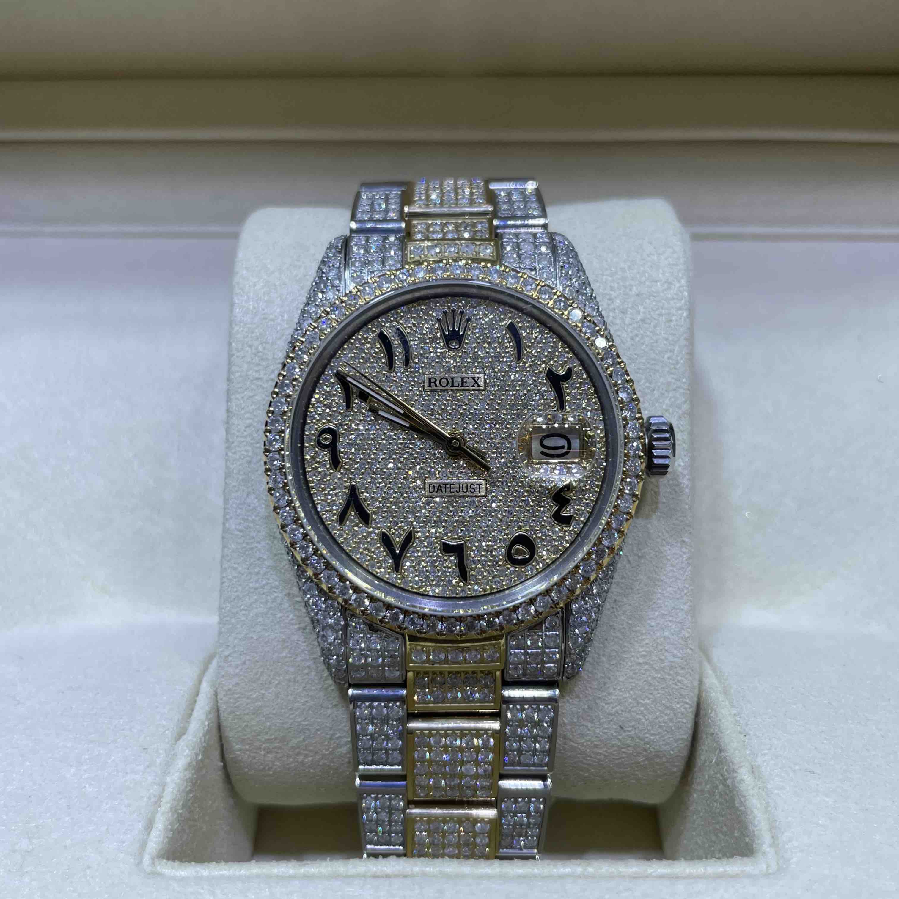 Bust Down Rolex 36mm Two Tone Yellow