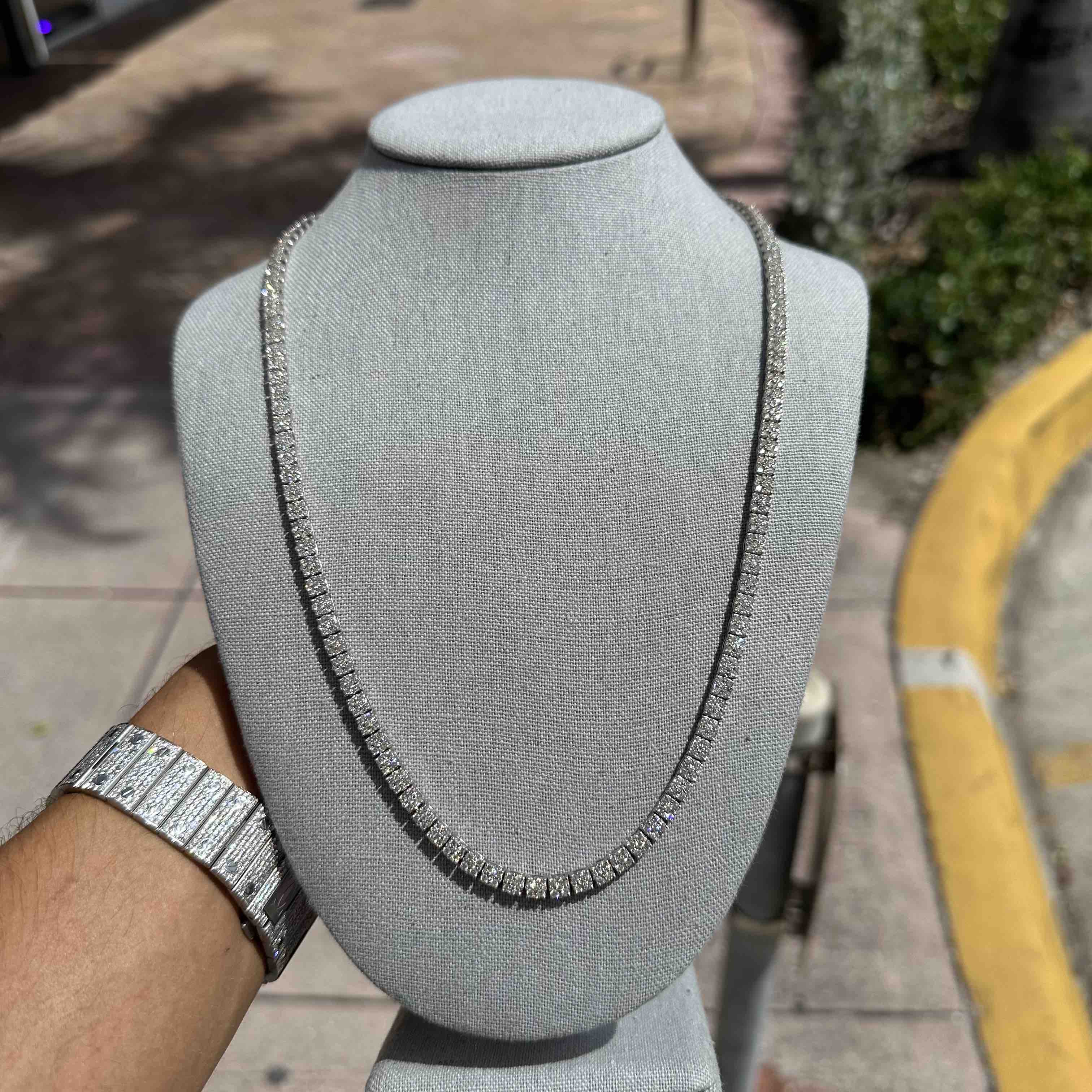 Diamond Baguette Chain