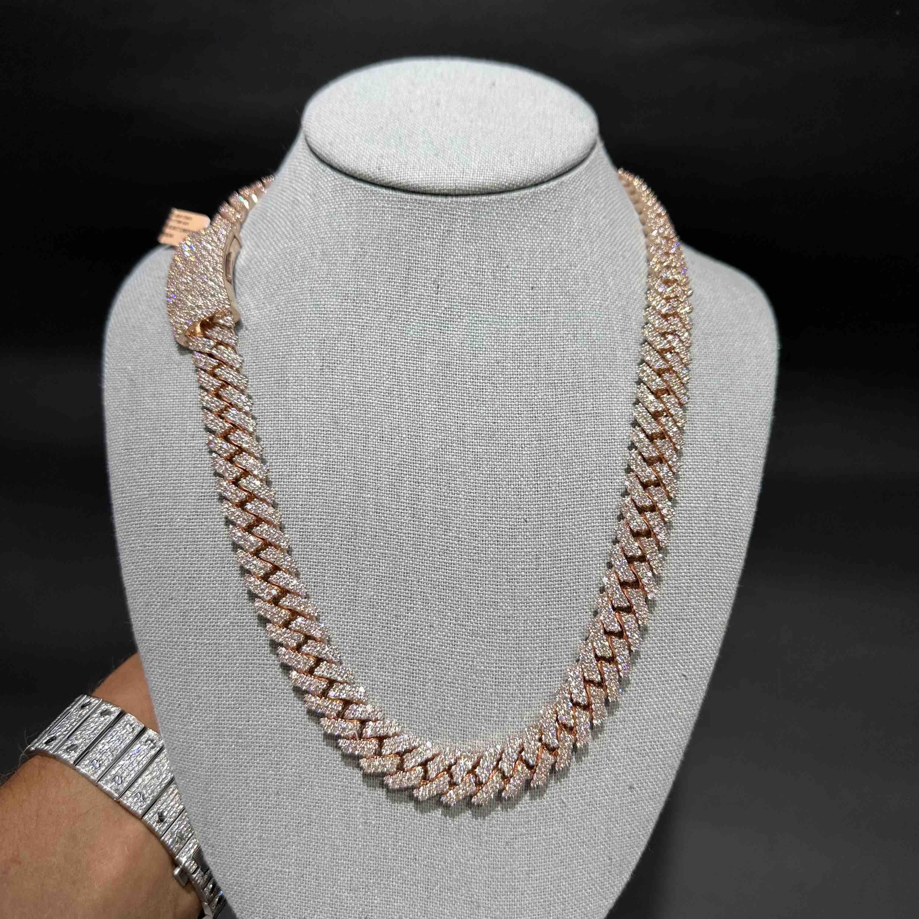 10k Rose Gold Cuban Link Chain