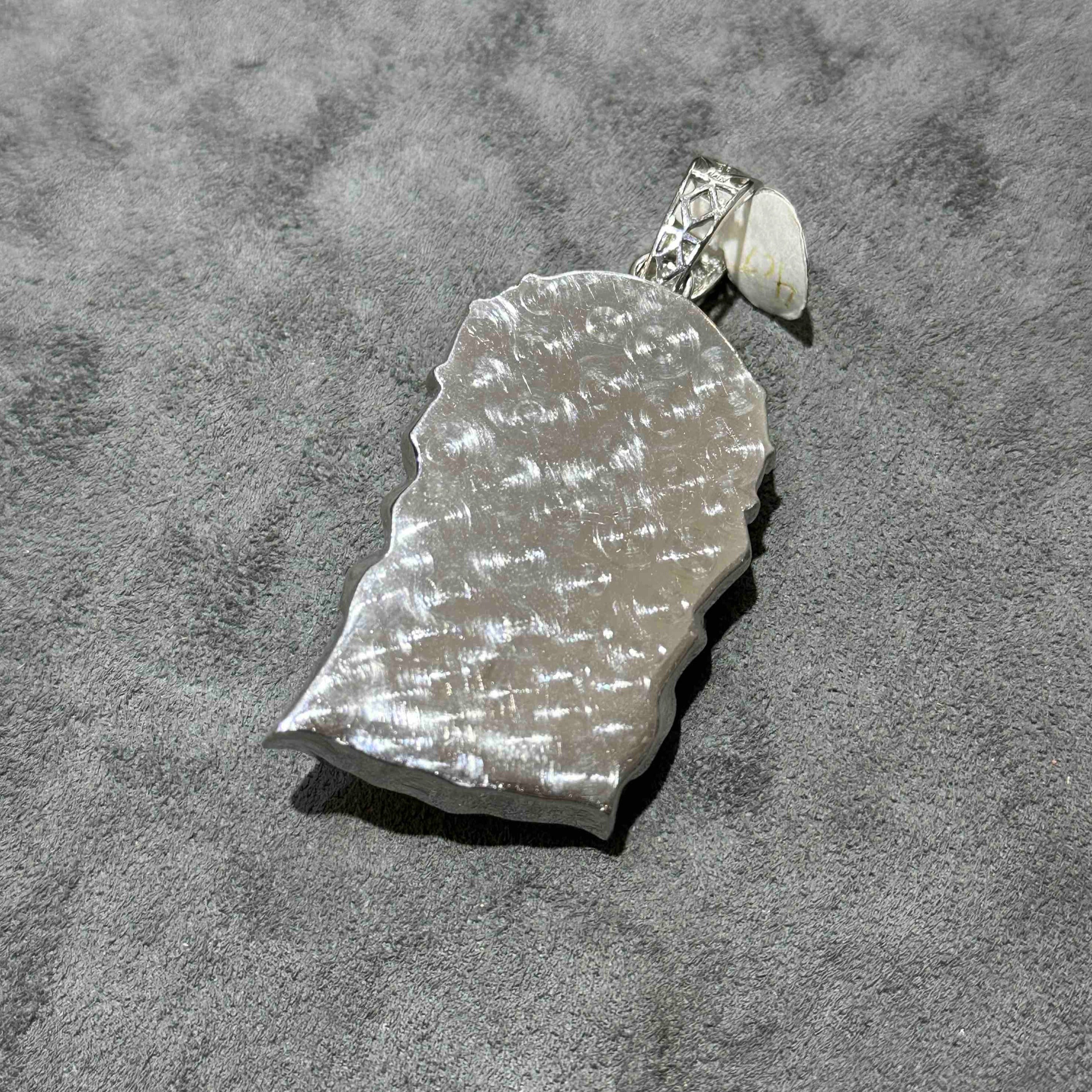 White Gold Iced Out Jesus
