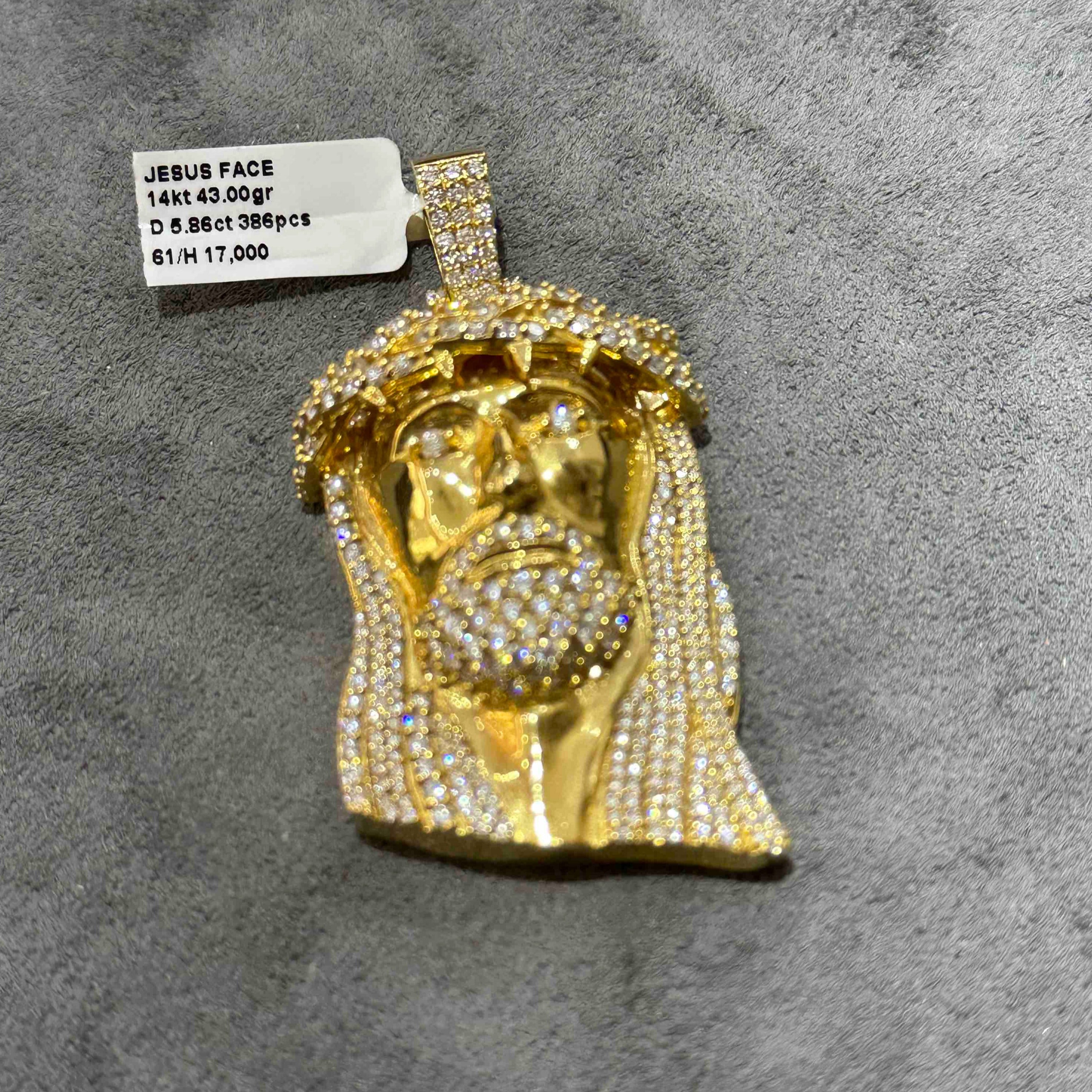Bust Down 14k Jesus Piece