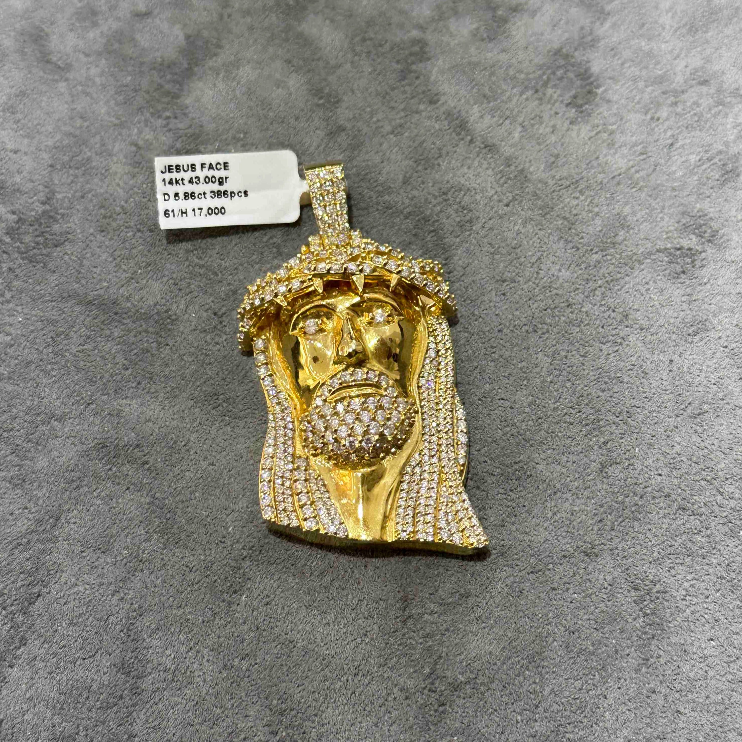 Bust Down 14k Jesus Piece