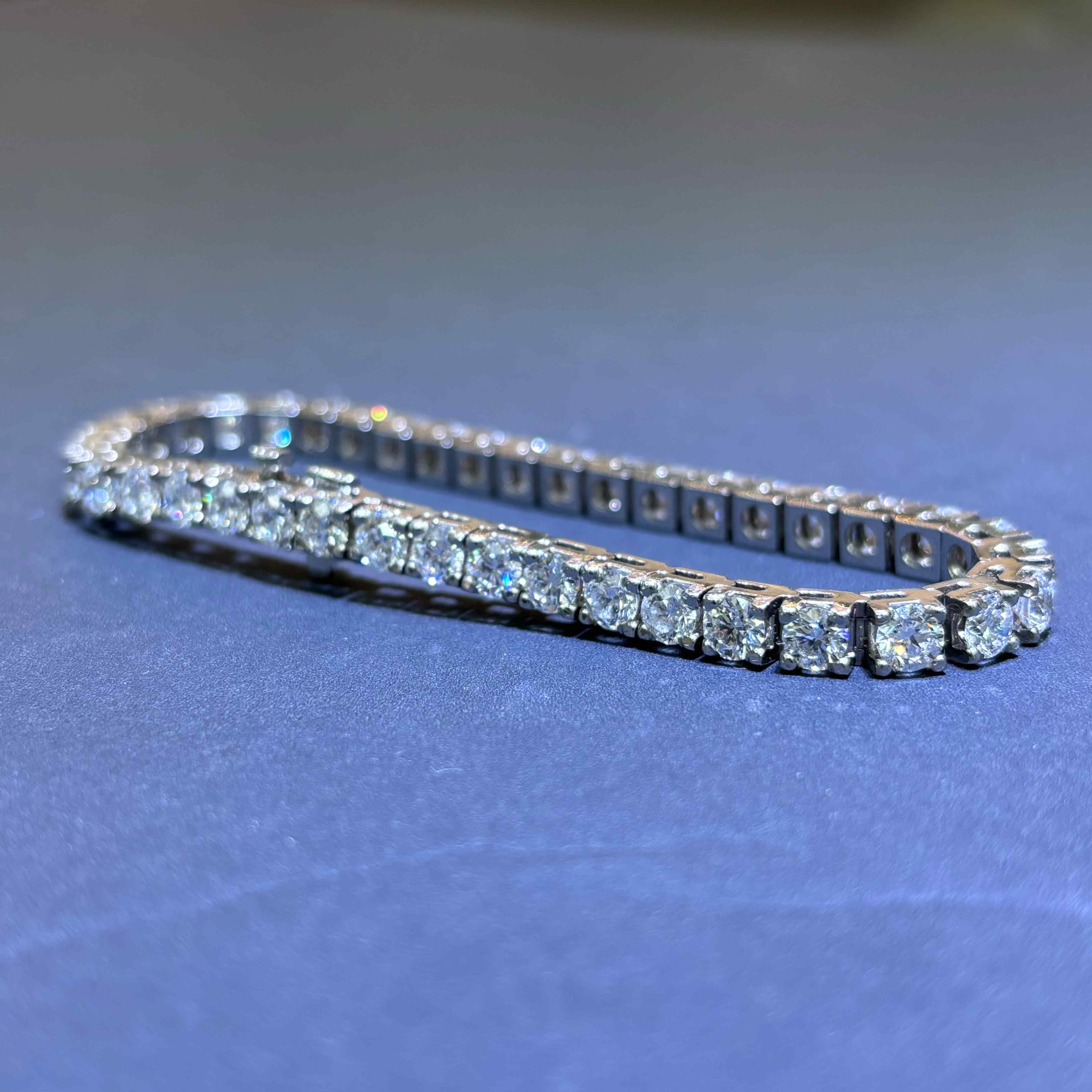 bust down tennis bracelet miami