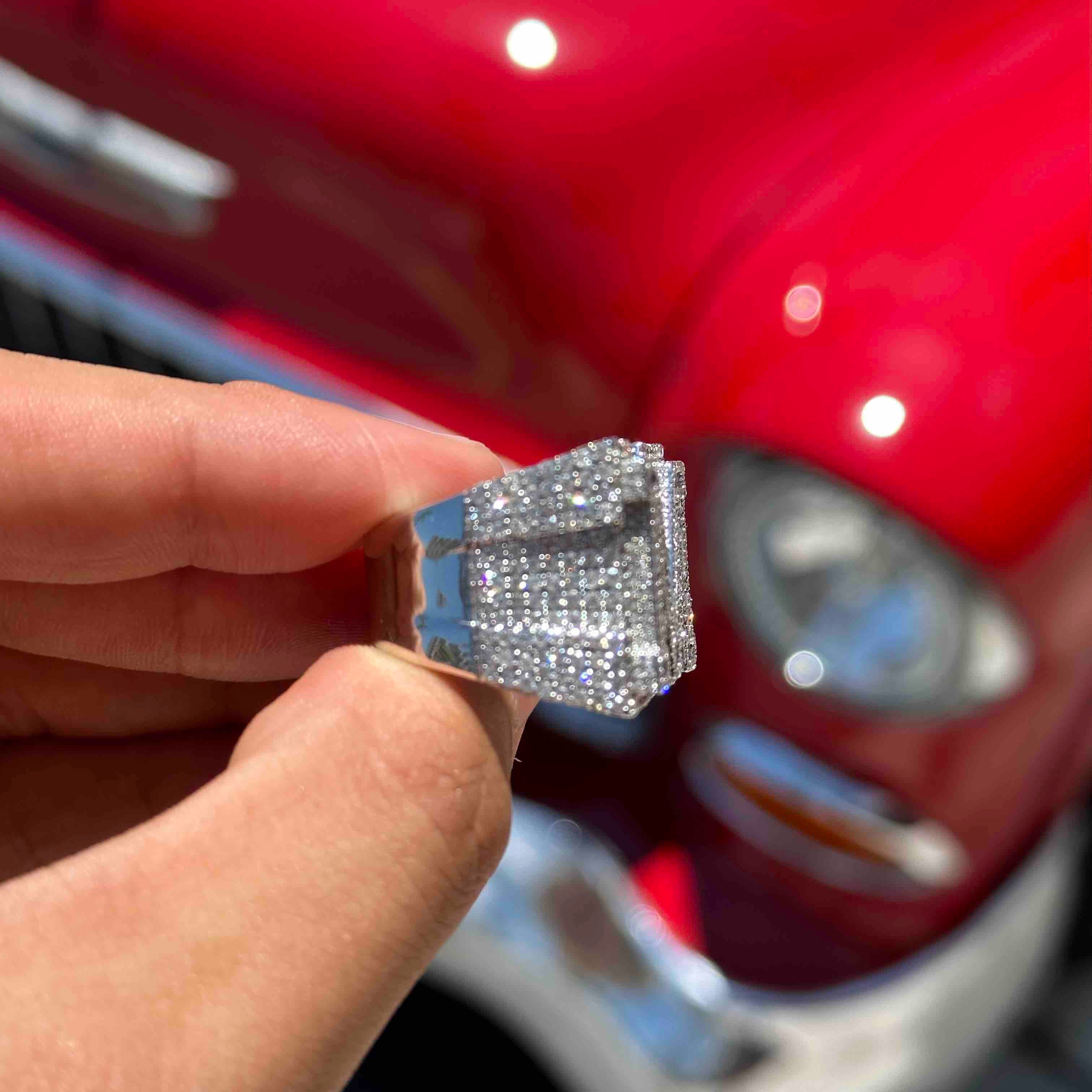 10k White Gold ICED OUT RINGS
