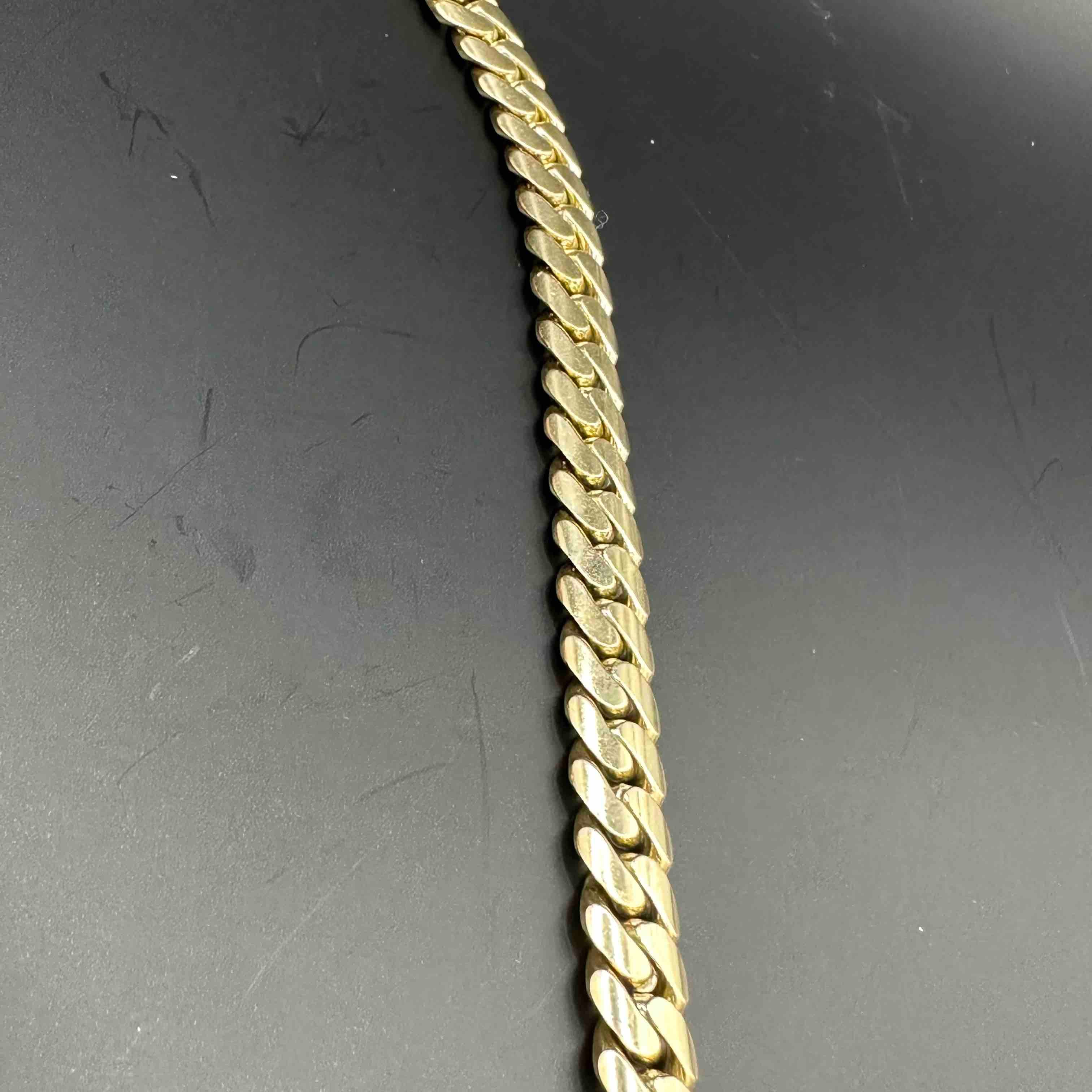NEW 10k SOLID MIAMI CUBAN LINK 8.5 MILLIMETERS 97-81 Grams(ADJUSTABLE LENGTH)