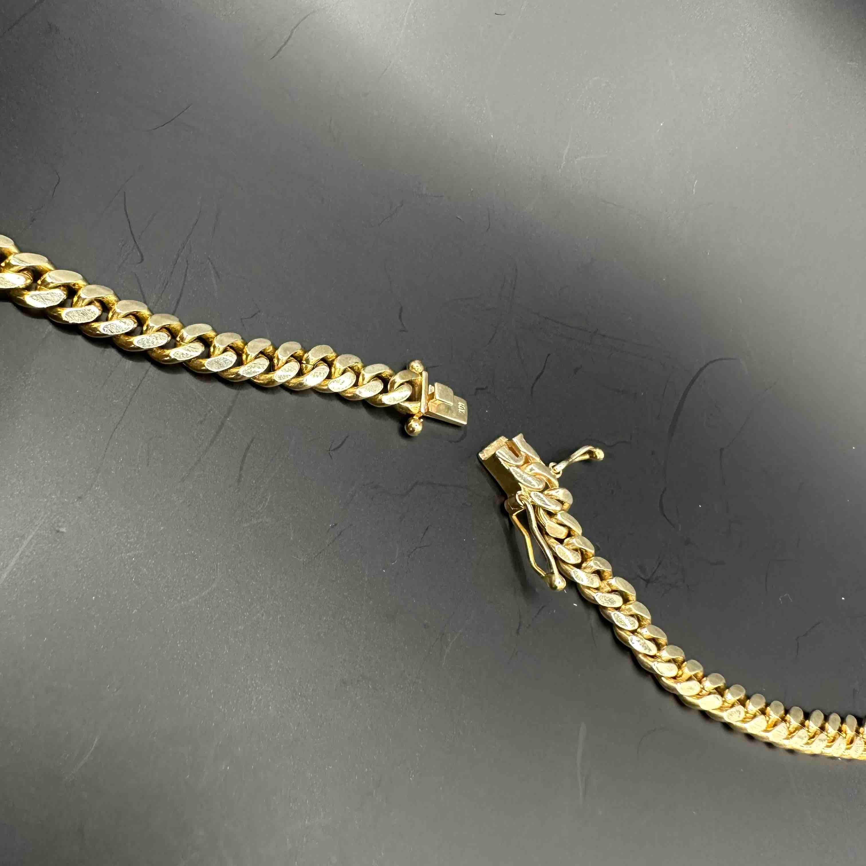 10k solid miami cuban link