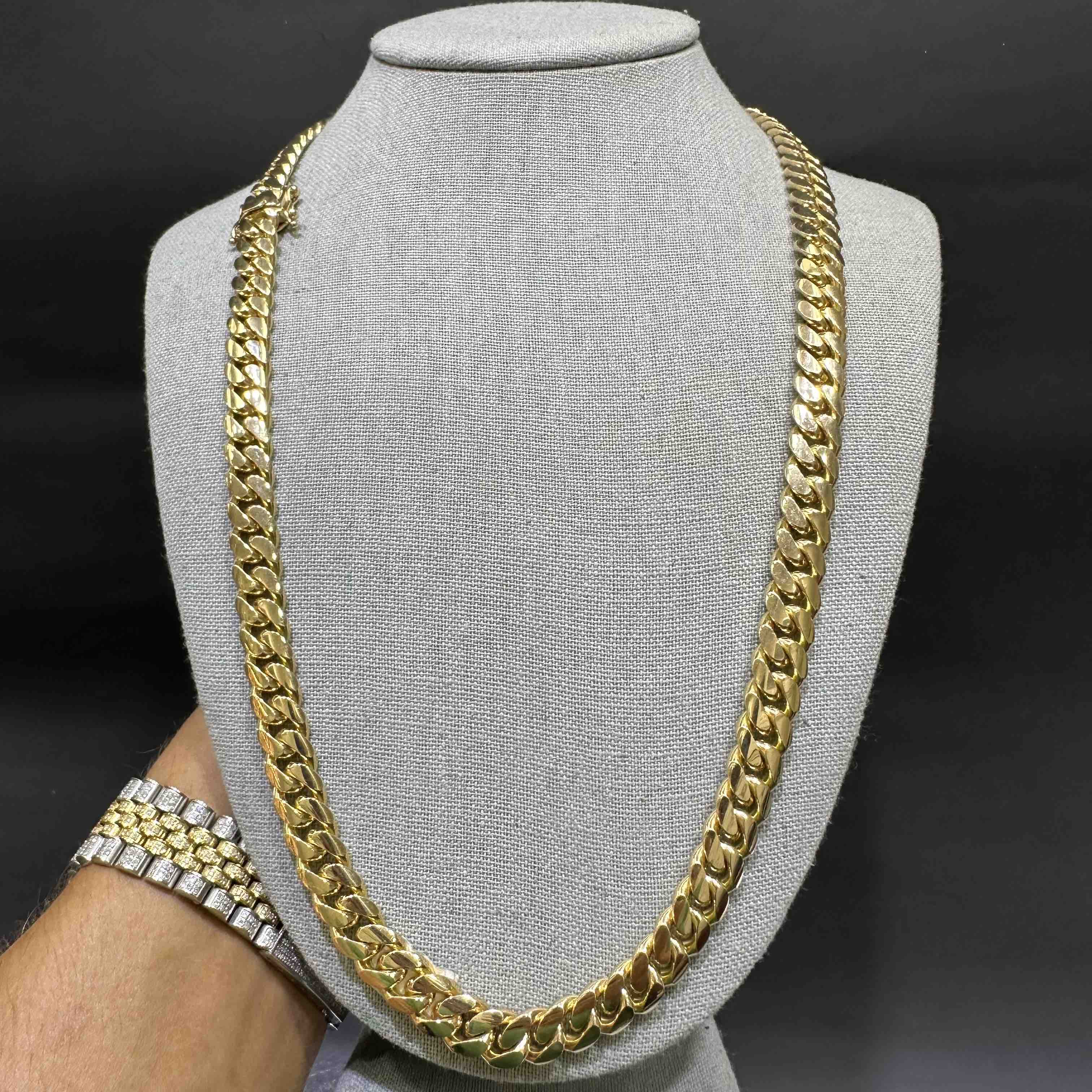 14k SUPER HEAVY CUBAN LINK 10MM