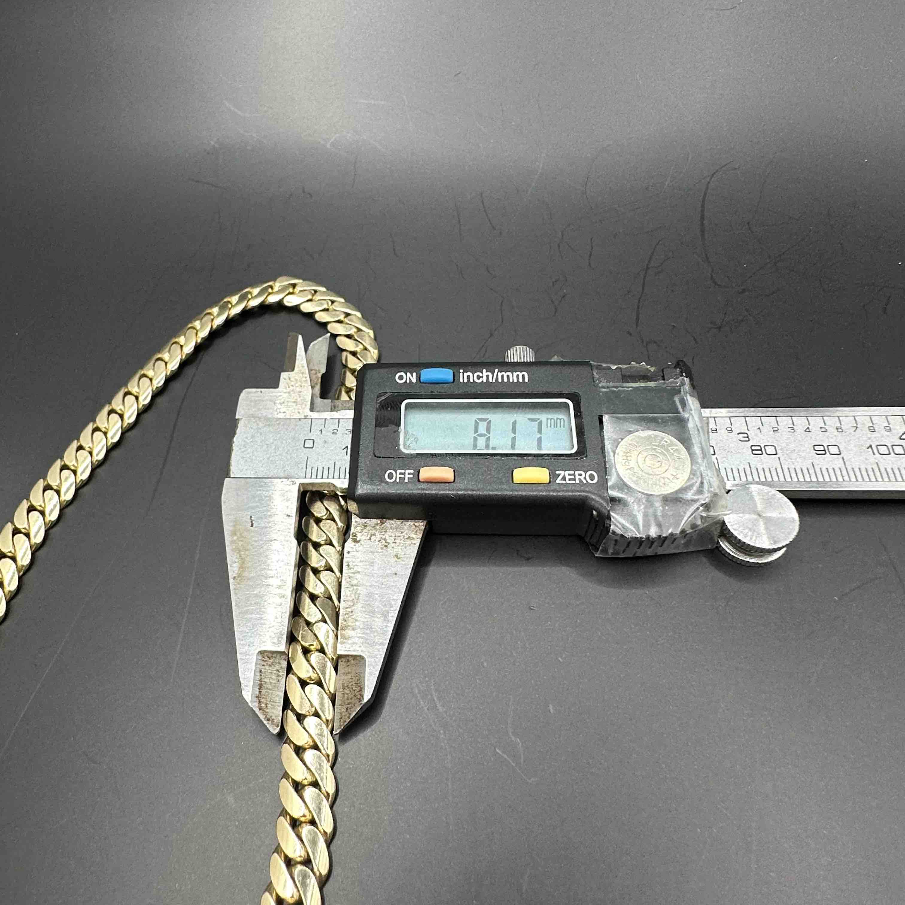 SOLID Cuban Link 8mm 154-110 GRAMS