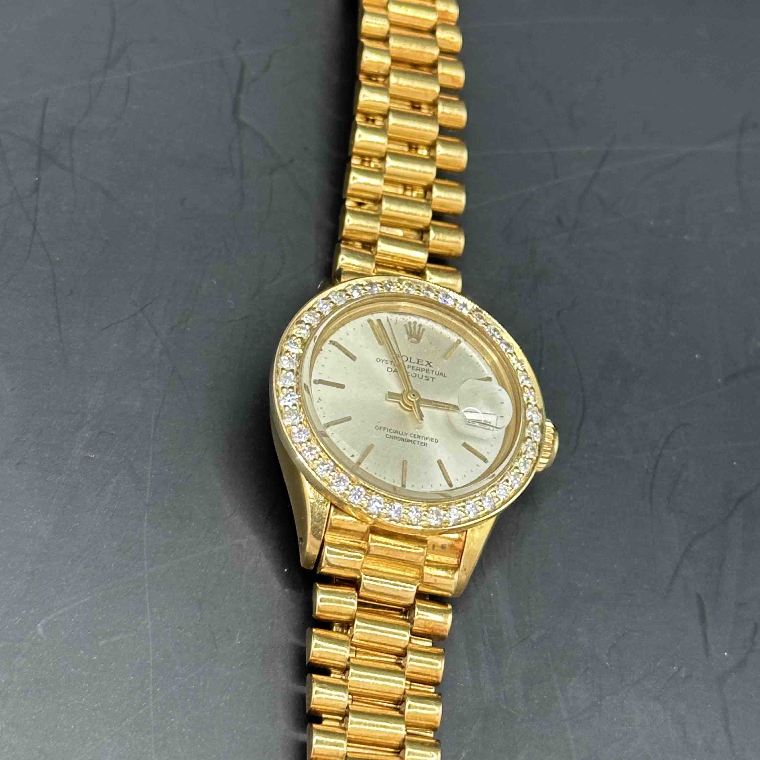 26mm Bust Down Rolex Womens Presidential