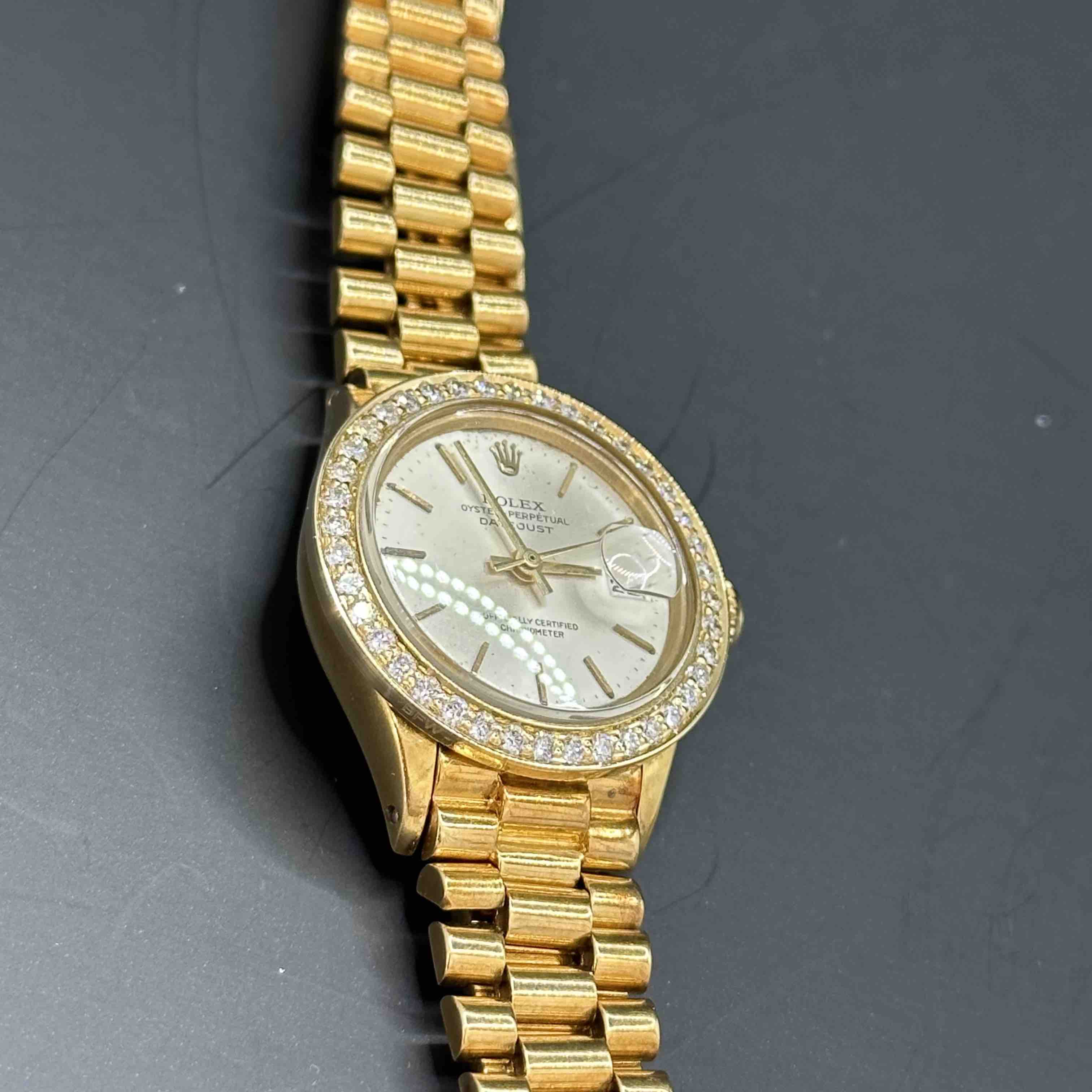 Bust Down Womens Rolex Watch