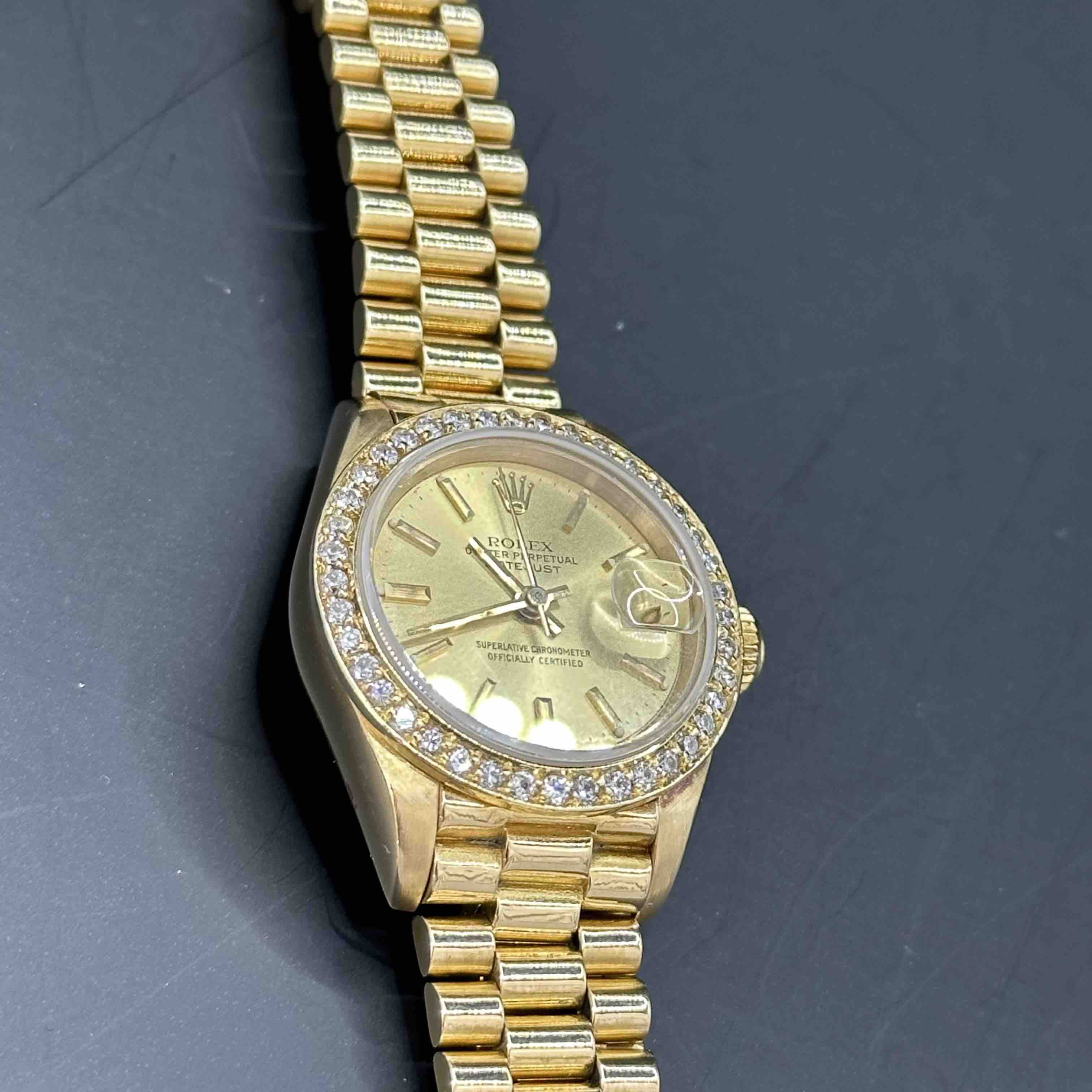 26mm Bust Down Rolex Womens Presidential