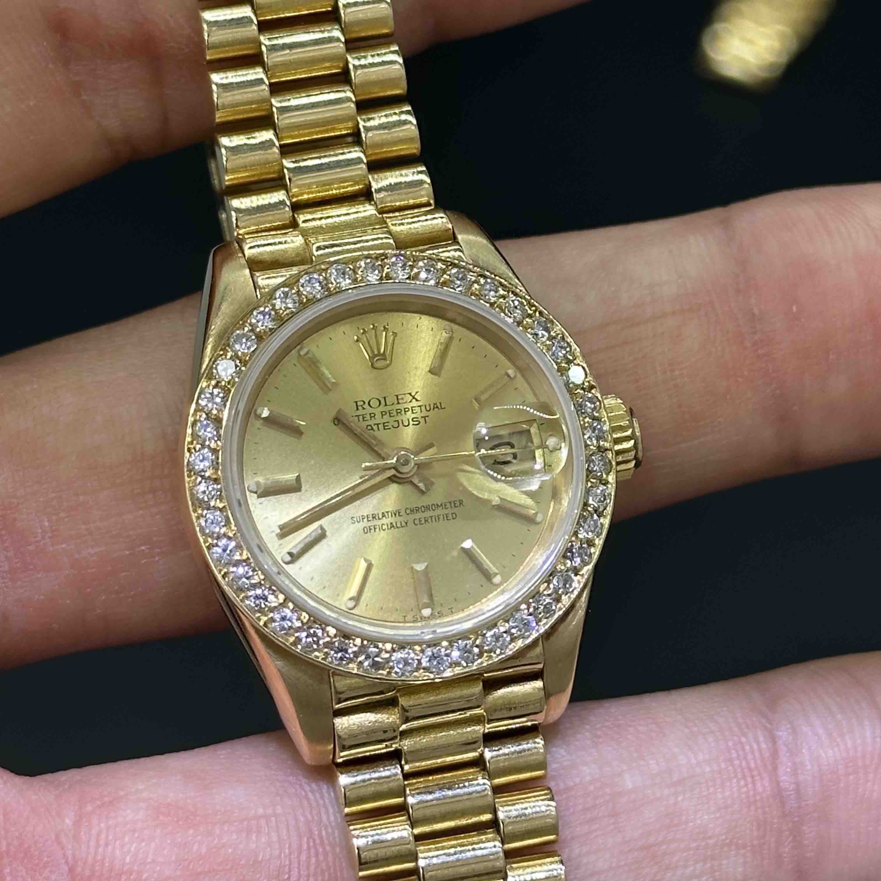 Bust Down Rolex Womens Presidential