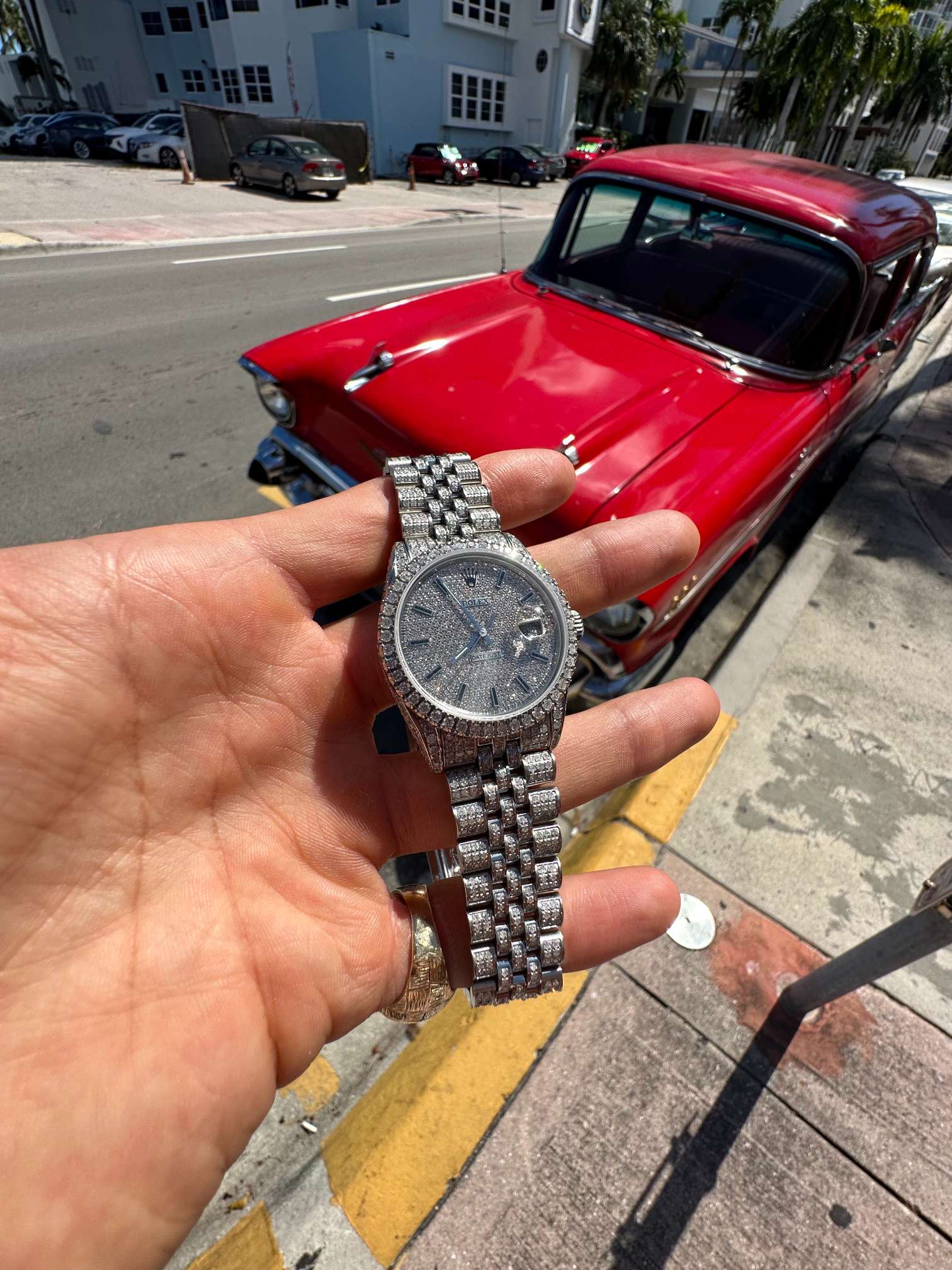 36mm Rolex โiced Bustdown โ 15cts natural diamond ๐ Vs1