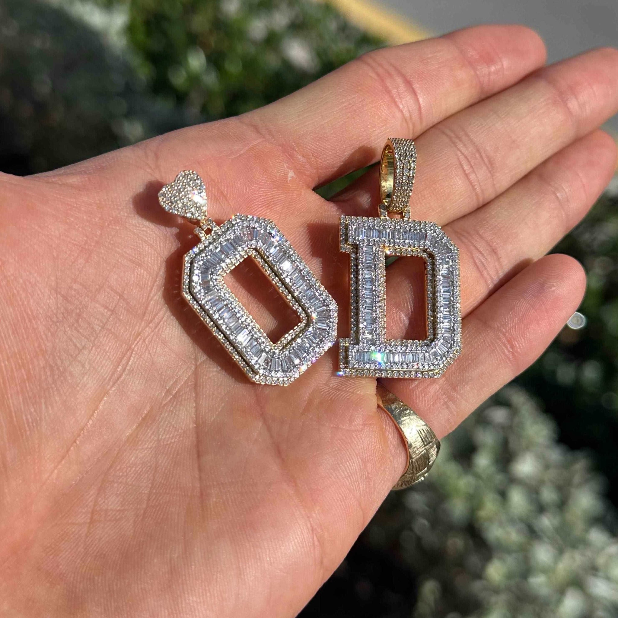 Lab Diamond Bust Down Pendant