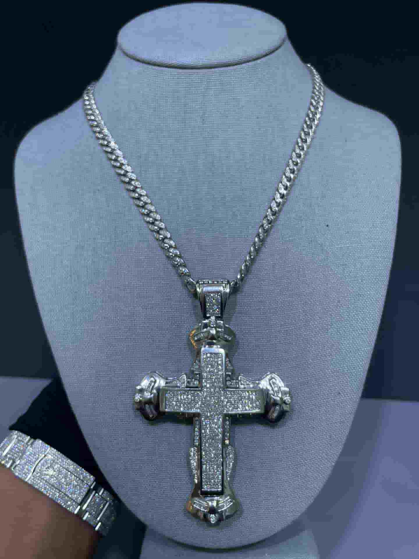 White Gold Cuban Link Chain