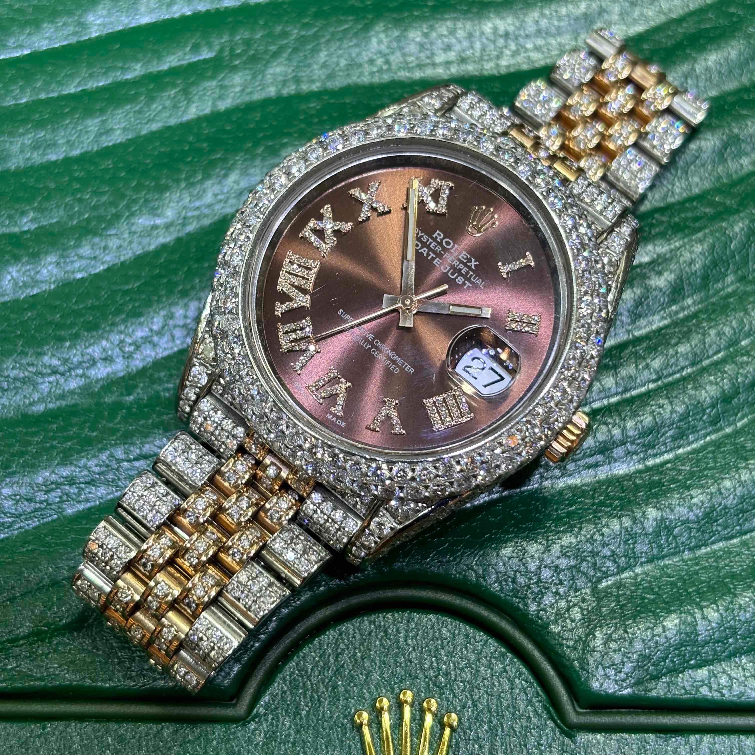 Rolex Bust Down 41mm DATEJUST | Jubilee | All Natural Diamonds